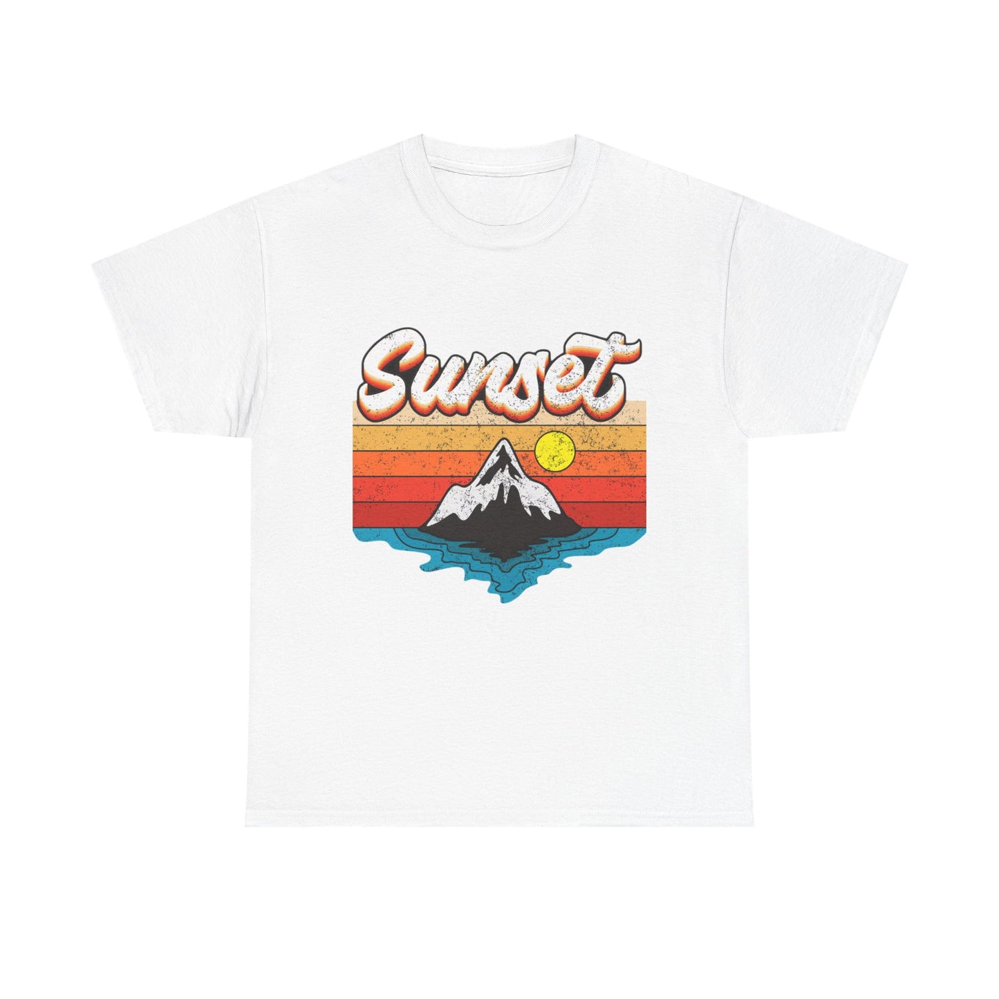 Beautiful Sunset Graphic T Shirt NEW Adult Unisex Heavy Cotton Tee
