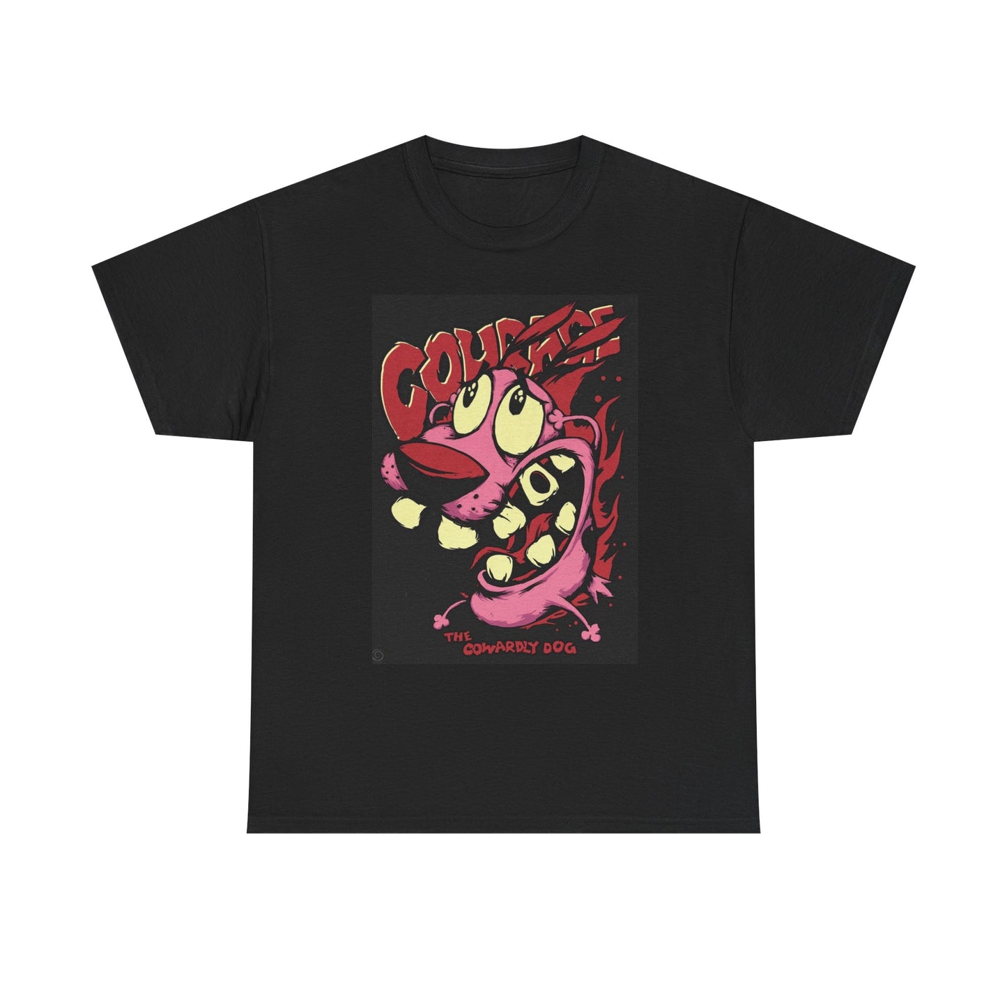 Courage The Cowardly Dog Graphic T Shirt Unisex Cotton Tee NEW