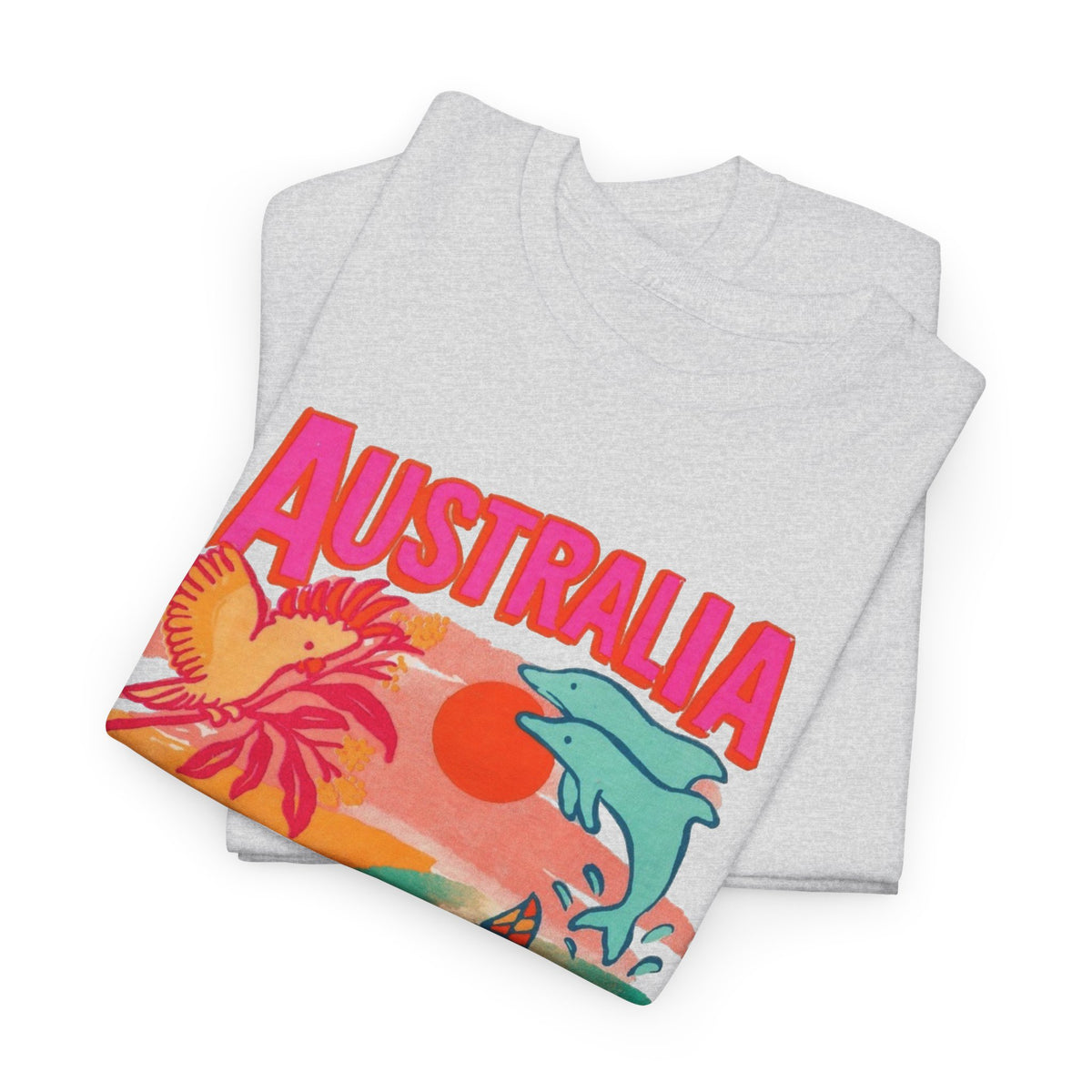 Australia Coastal Wildlife Graphic T-Shirt Men's Graphic Tee