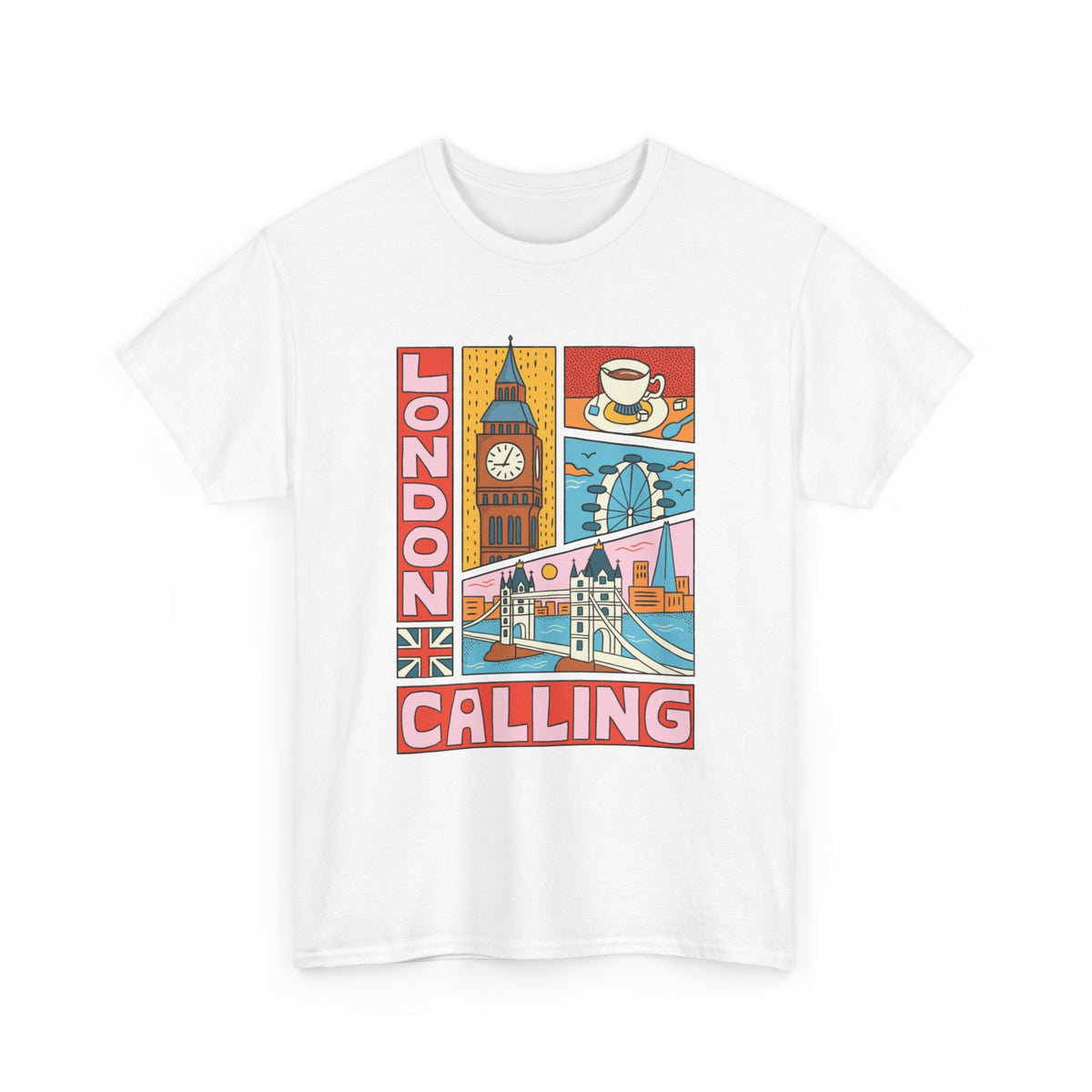 London Calling Collage T-Shirt Men's Graphic Tee