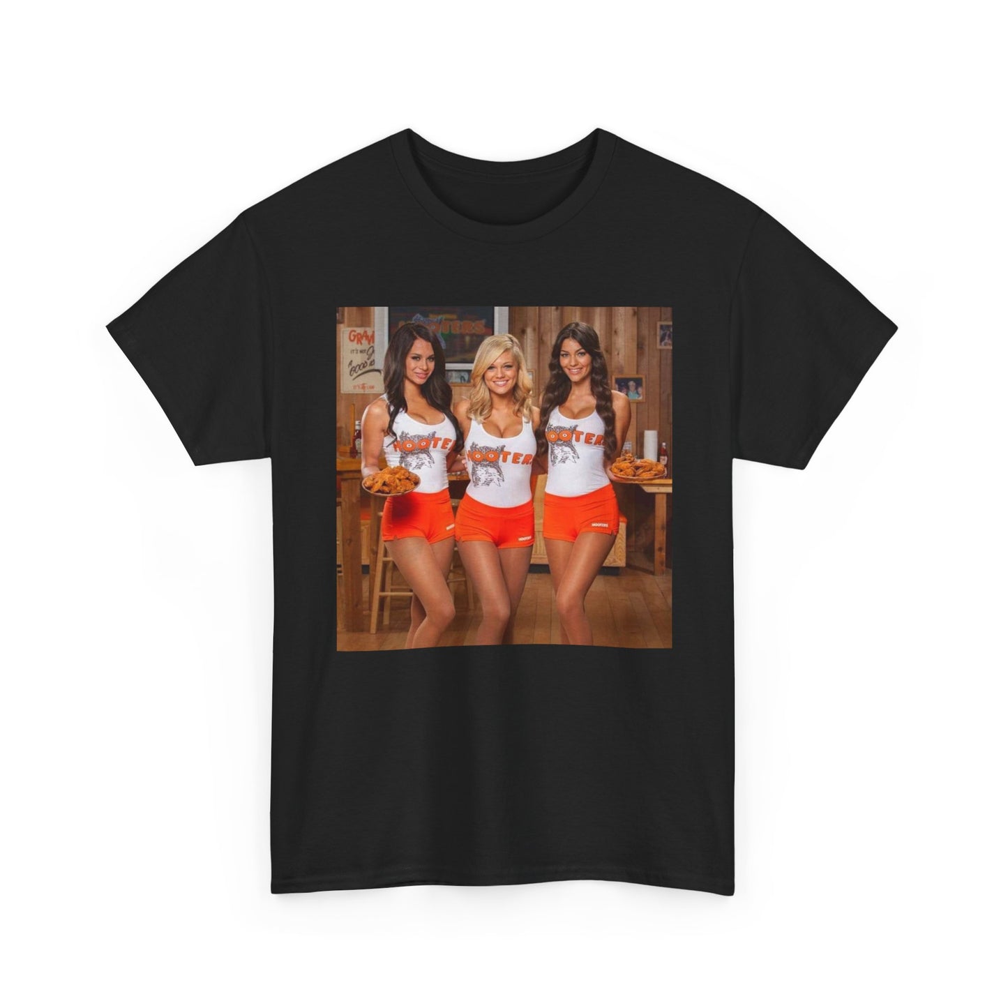 Hooters Models Retro T Shirt Unisex Heavy Cotton Tee Gift