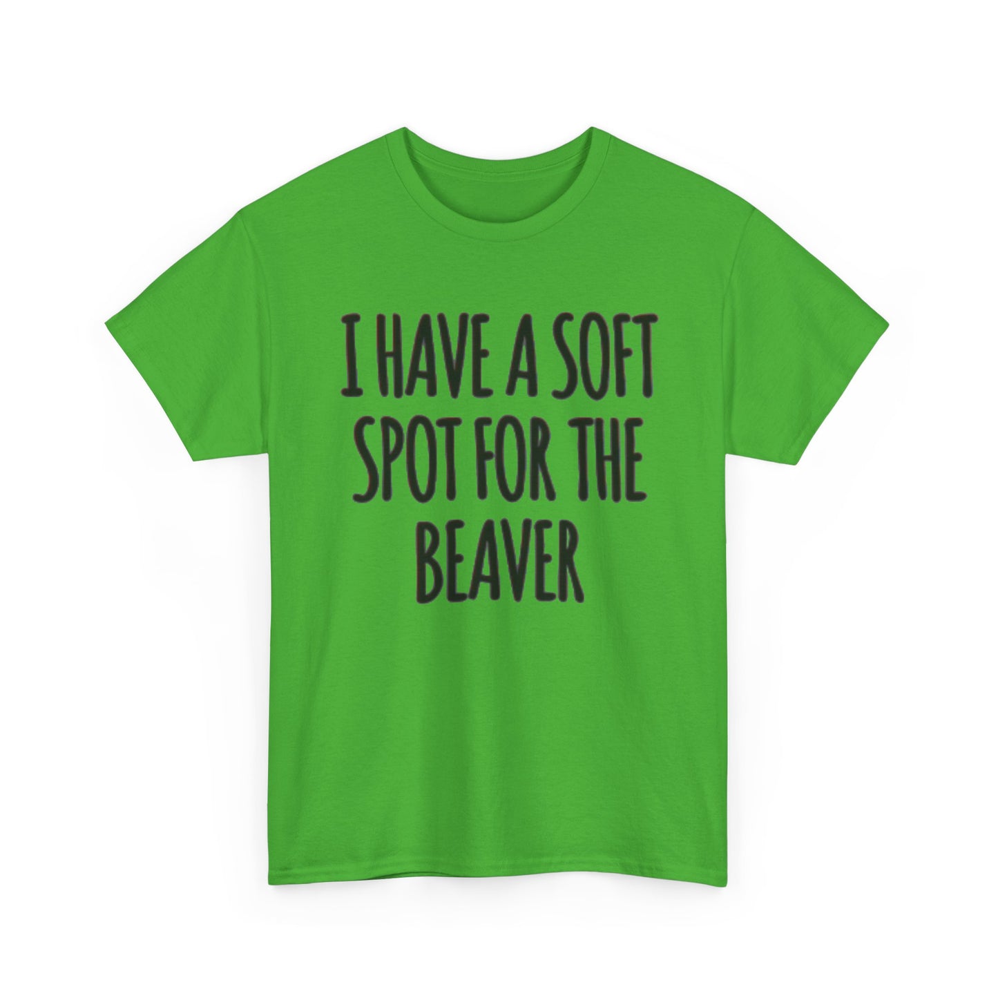 Soft Spot For The Beaver T Shirt Funny Sex Graphic Jokes Unisex Heavy Cotton Tee