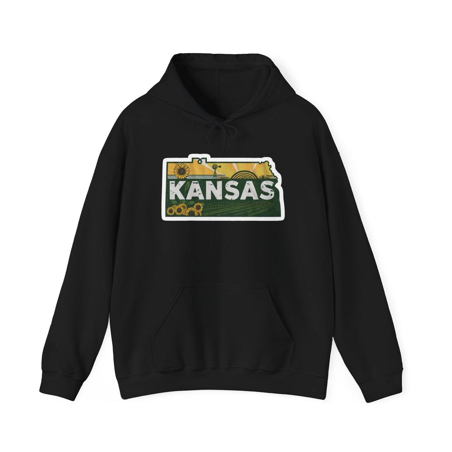 Kansas State Graphic Hoodie Unisex Heavy Blend™ Hooded Sweatshirt