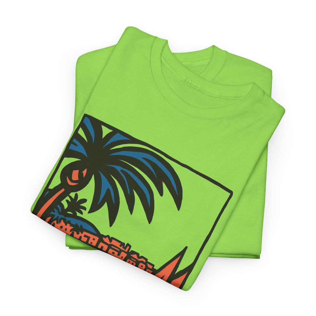 Dominican Republic Beach Graphic T Shirt Men's Heavy Cotton Tee