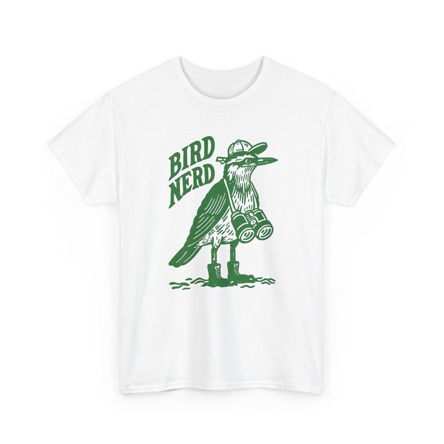 Bird Nerd Watching Funny Graphic T Shirt Men's Heavy Cotton Tee