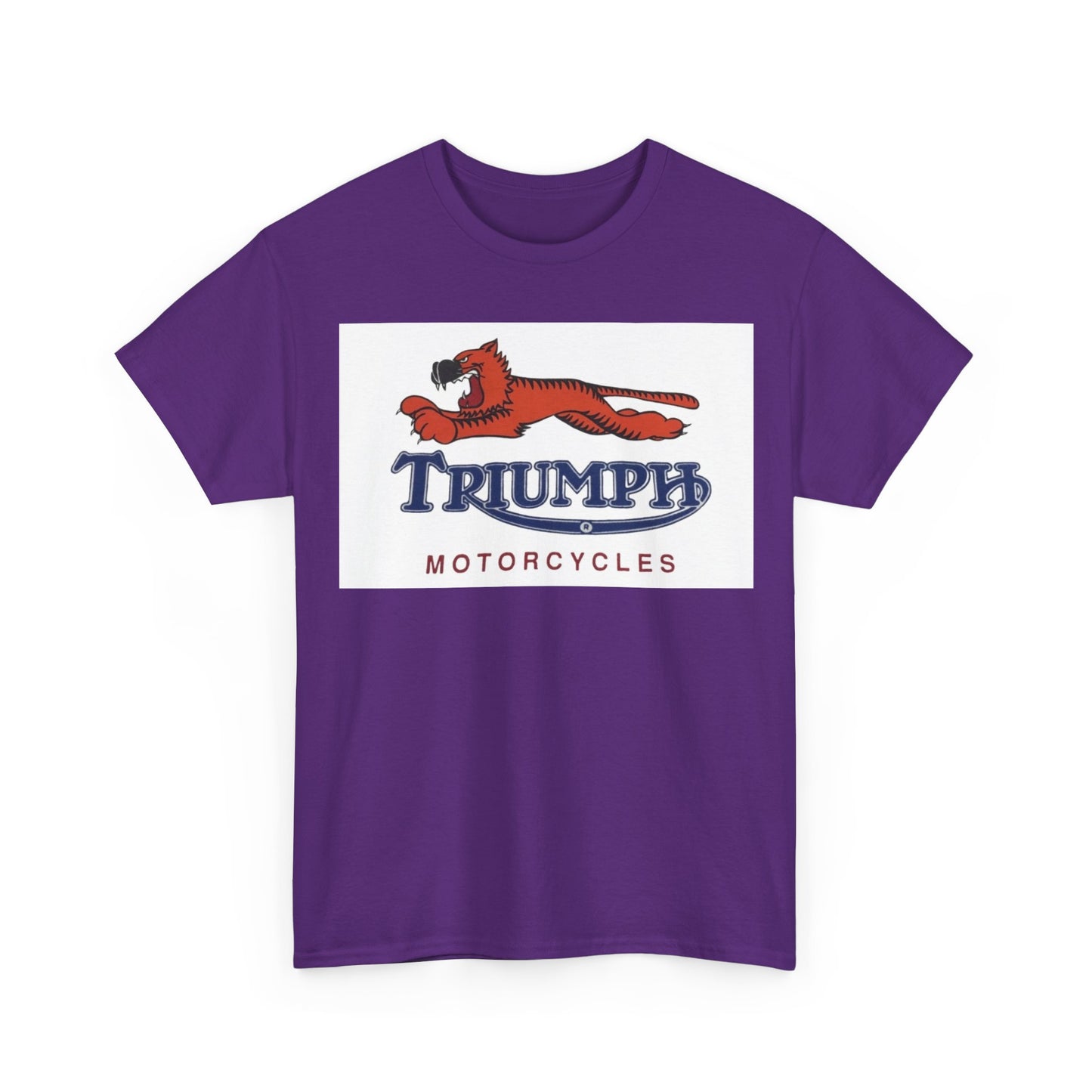 Triumph T-shirt vintage motorcycles nostalgia Tiger Unisex Heavy Cotton Tee