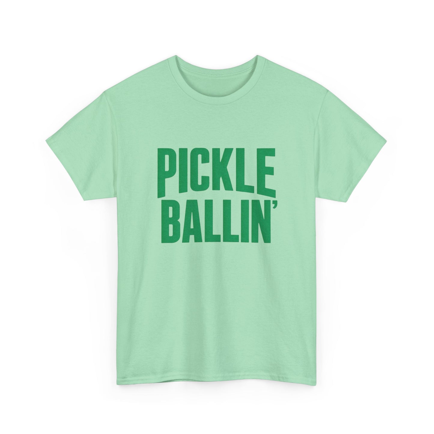 Pickle Ballin Retro Graphic T Shirt Heavy Cotton Tee