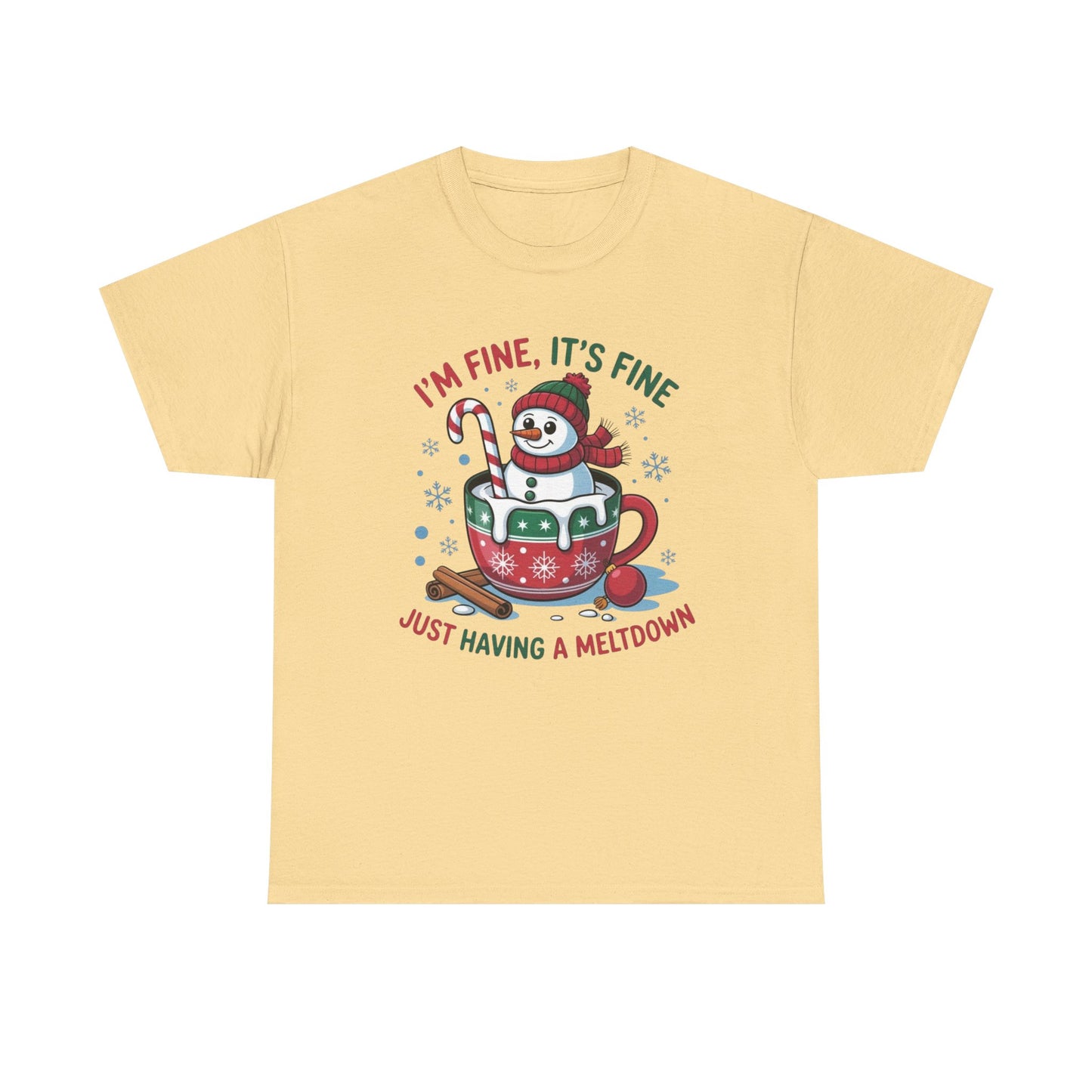 Funny Christmas Snowman Graphic T Shirt NEW ADULT