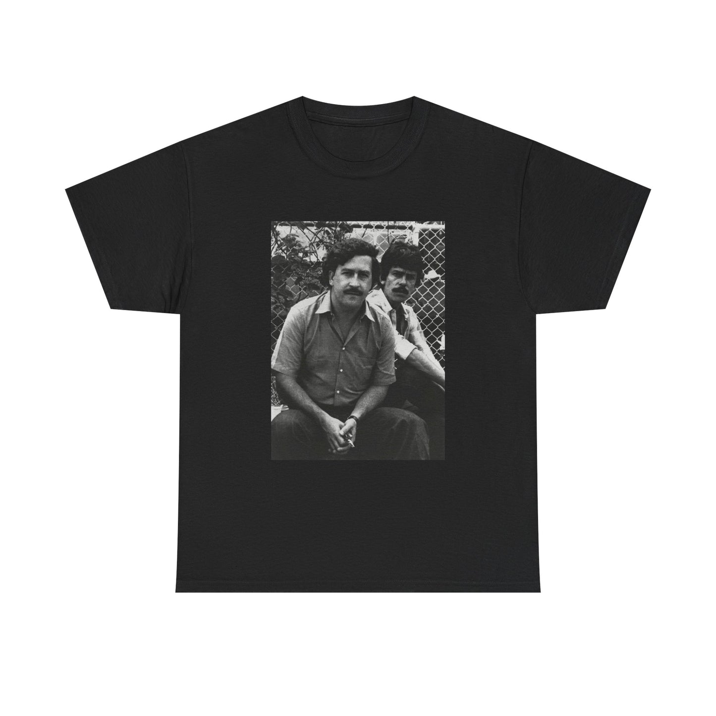 Pablo Escobar Tshirt Vintage Photo Colombia Retro Mexico Unisex Heavy Cotton Tee