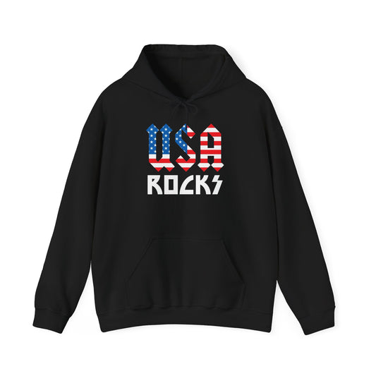 USA Rocks Graphic Hoodie Men's Heavy Blend™ Hooded Sweatshirt