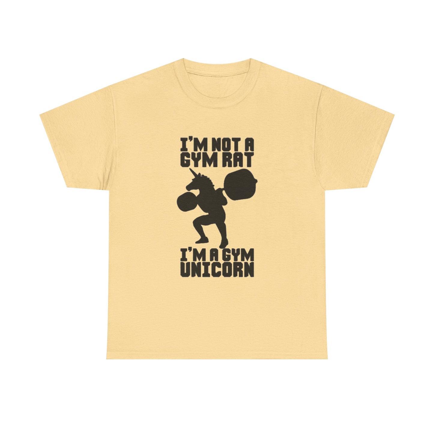 Gym Rat Shirt Funny Lifting Gear Workout Training Comedy Unisex Heavy Cotton Tee
