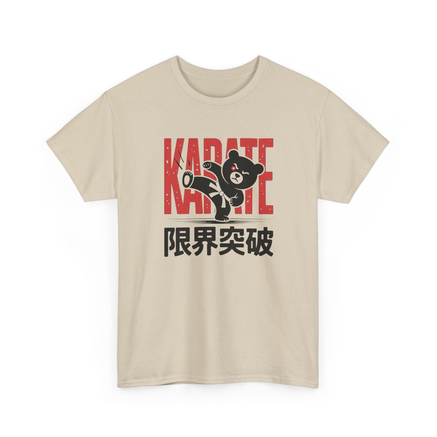 Teddy Bear Karate Graphic T-Shirt Comfy Cotton Tee Brand NEW
