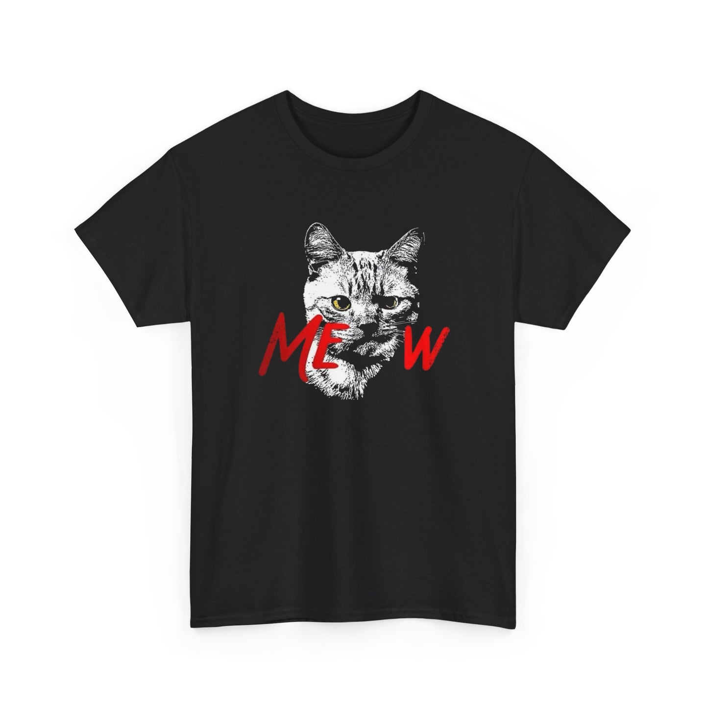 Grumpy Cat Meow Funny Graphic T Shirt NEW Heavy Cotton Tee