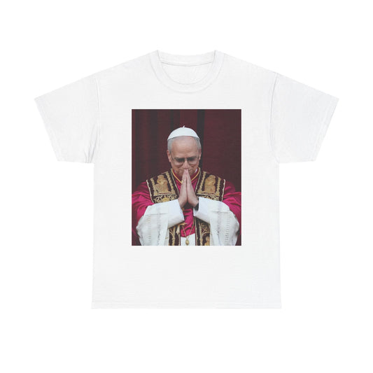 Pope Leo Graphic T Shirt New All Sizes Fast Ship Unisex Heavy Cotton Tee