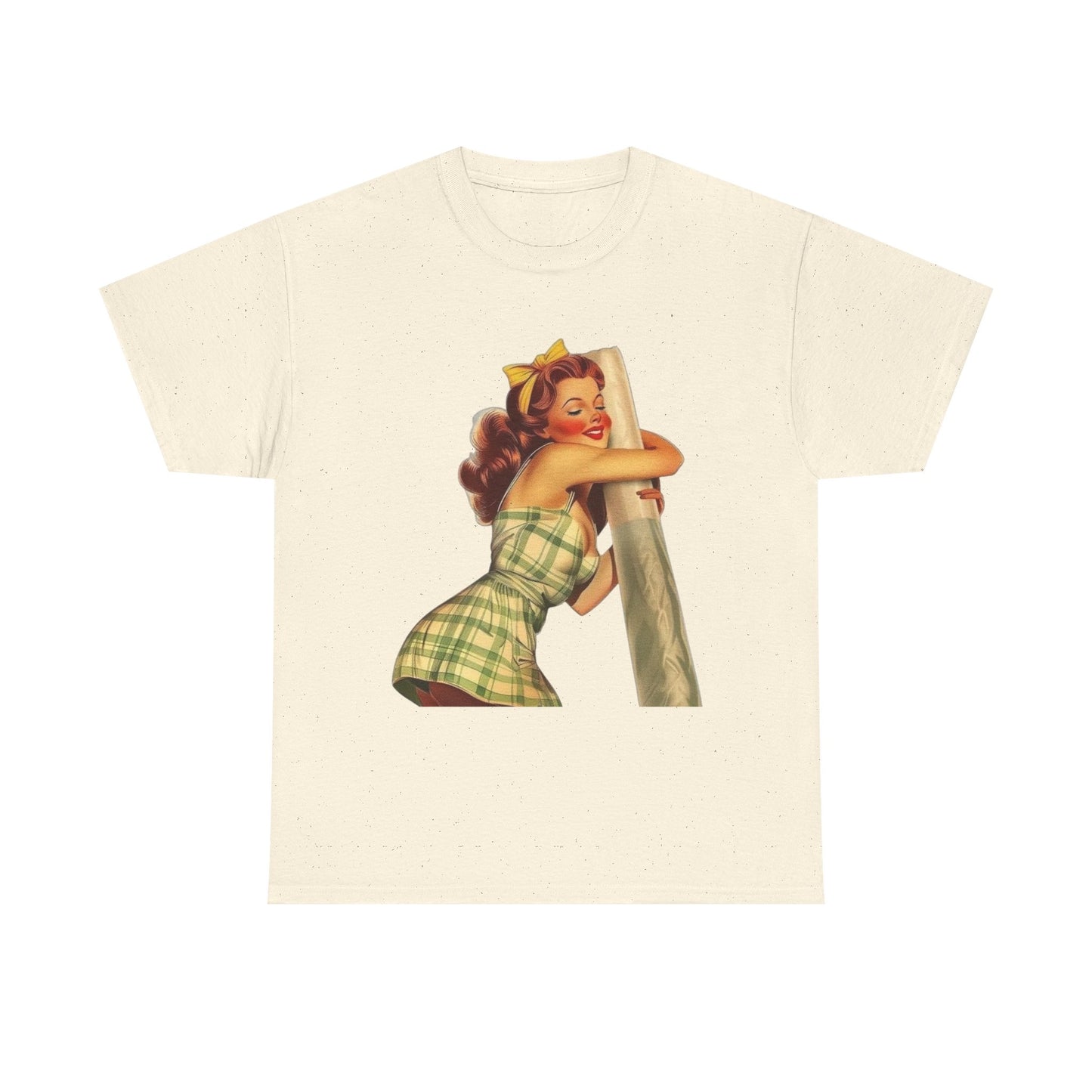 Joint Love Weed Model Pinup Graphic T-Shirt Womens Comfy Cotton Tee NEW