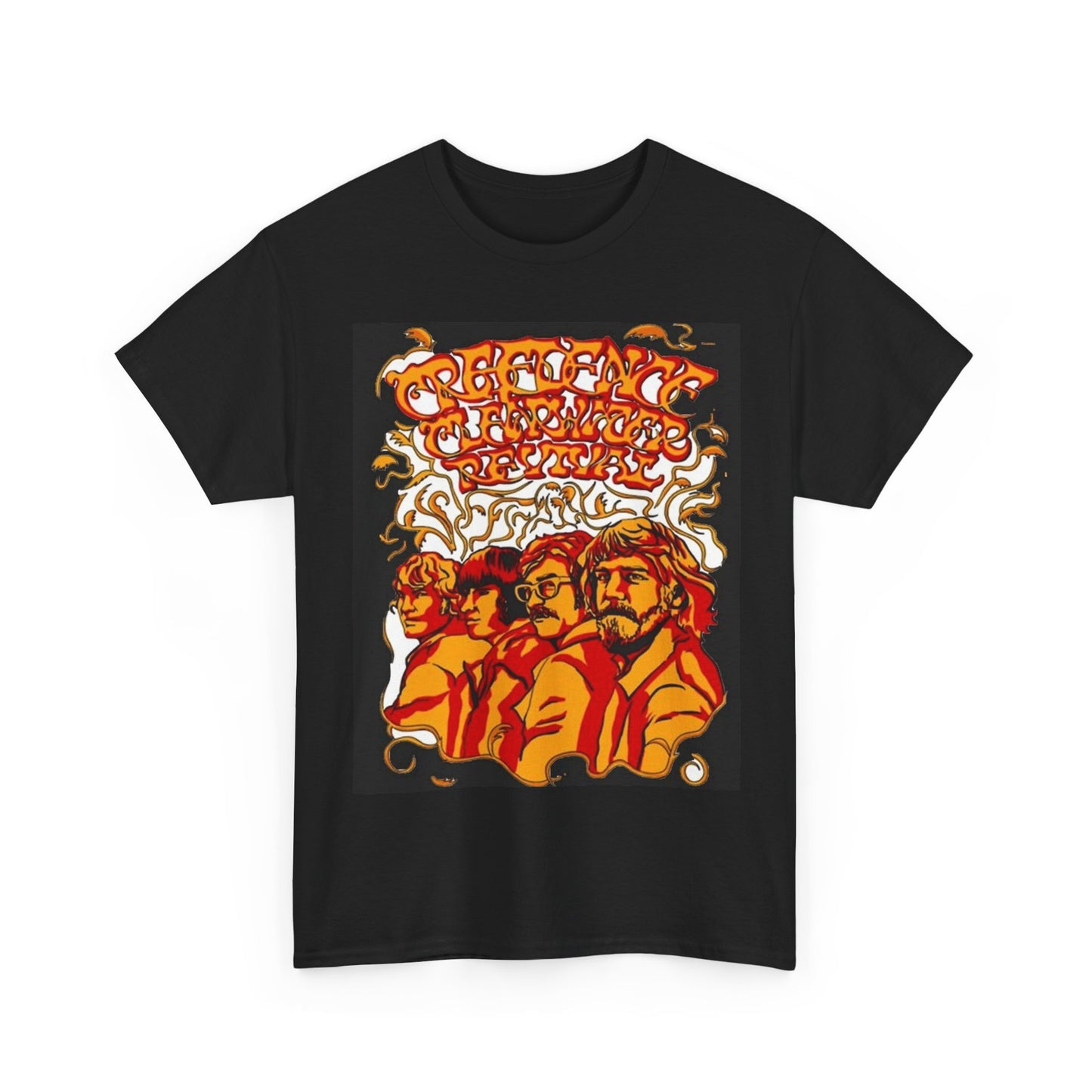 Credence Clearwater rock band art America classics Heavy Cotton Tee