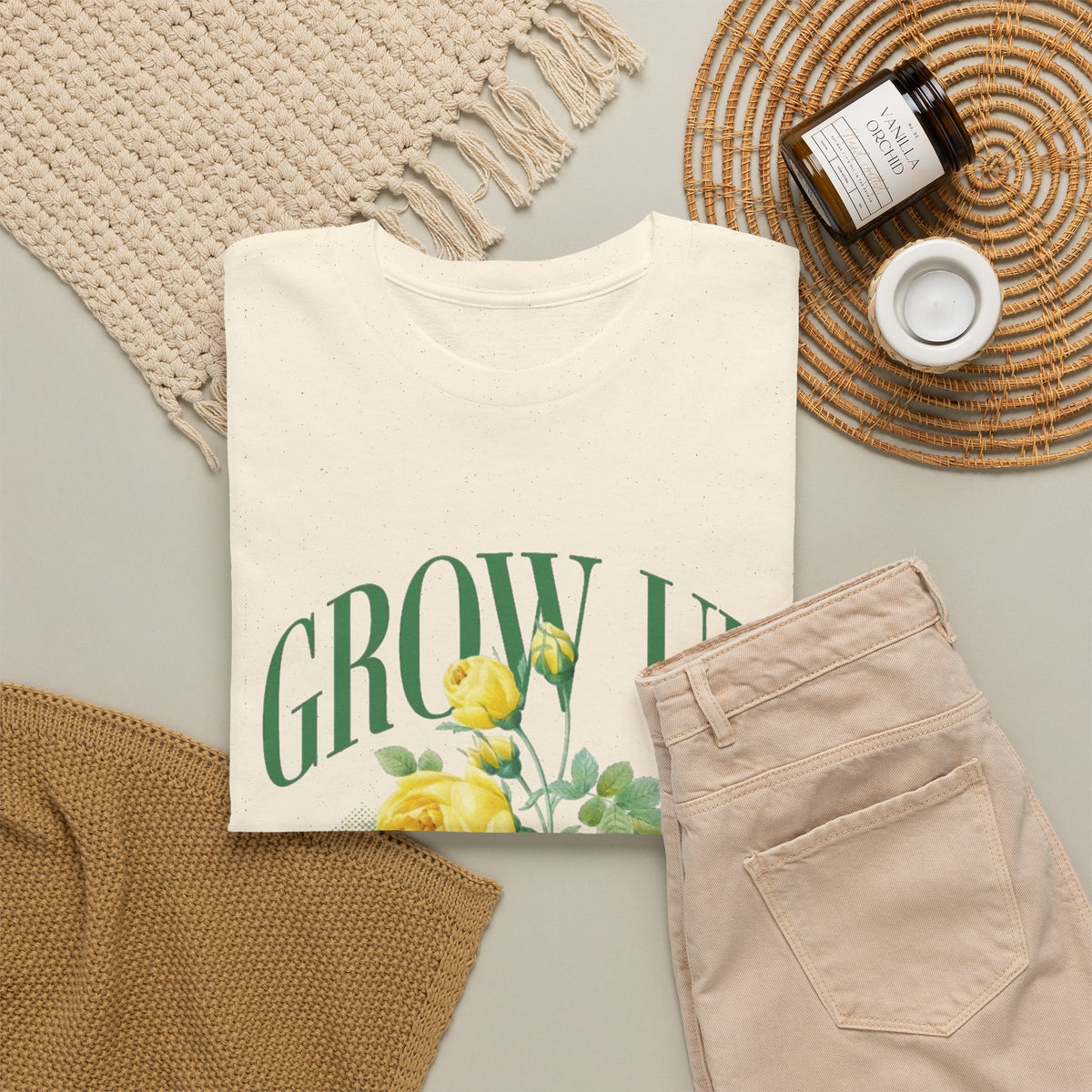 Grow Up Everywhere Graphic T Shirt Men's Heavy Cotton Tee