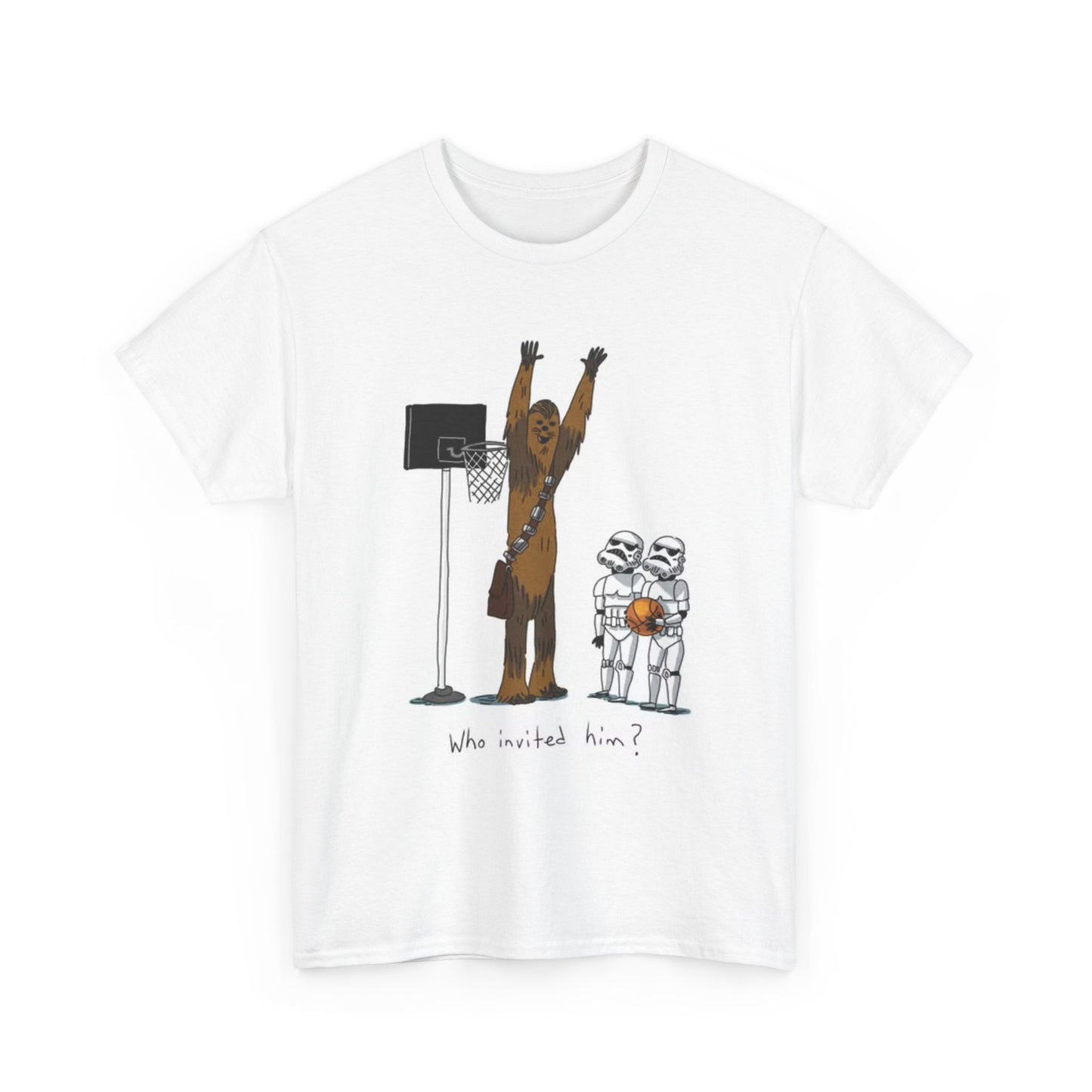 Funny Star Graphic T Shirt Space Basketball Unisex Heavy Cotton Tee