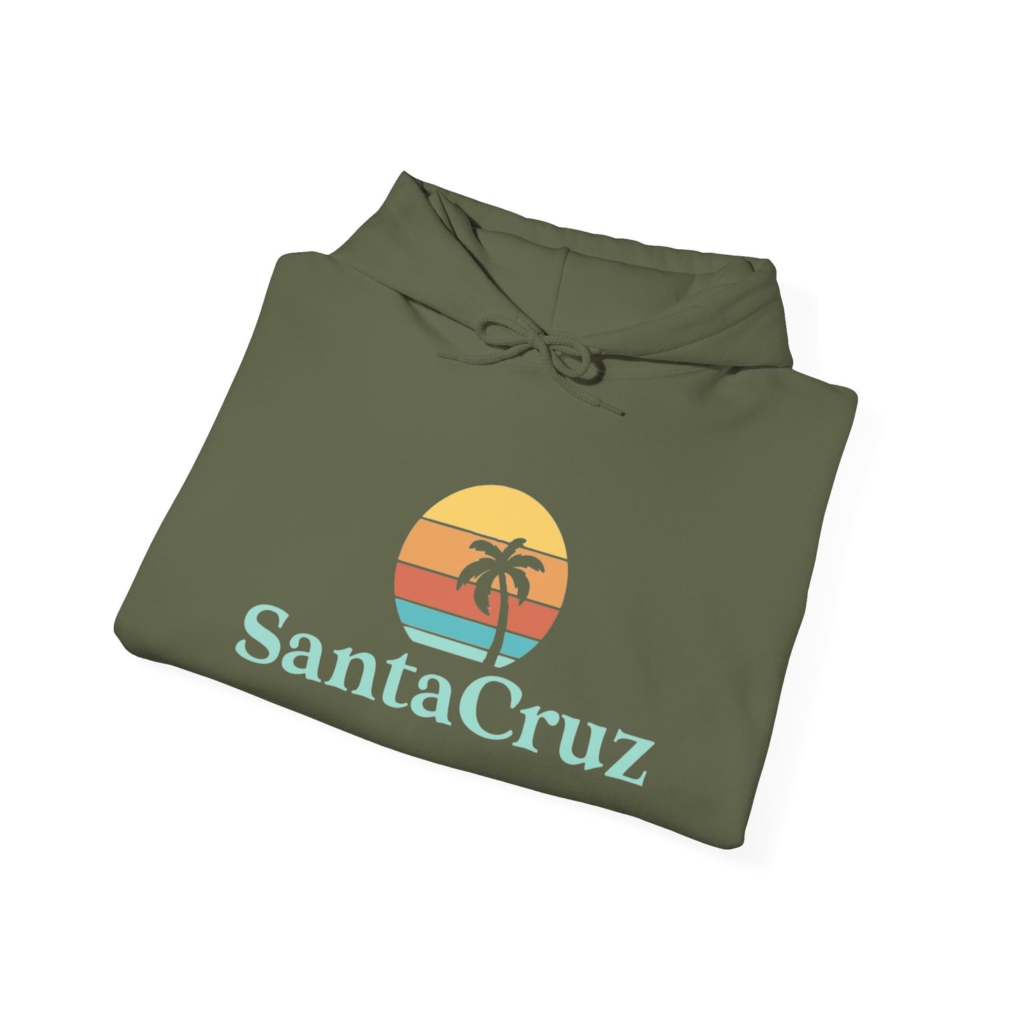 Santa Cruz California Graphic Hoodie Unisex Heavy Blend™ Hooded Sweatshirt
