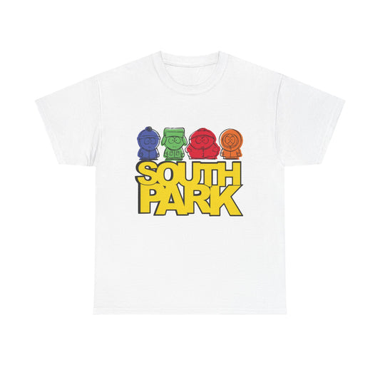 South Park T-shirt cartoons gaming graphic tee Unisex Heavy Cotton Tee retro
