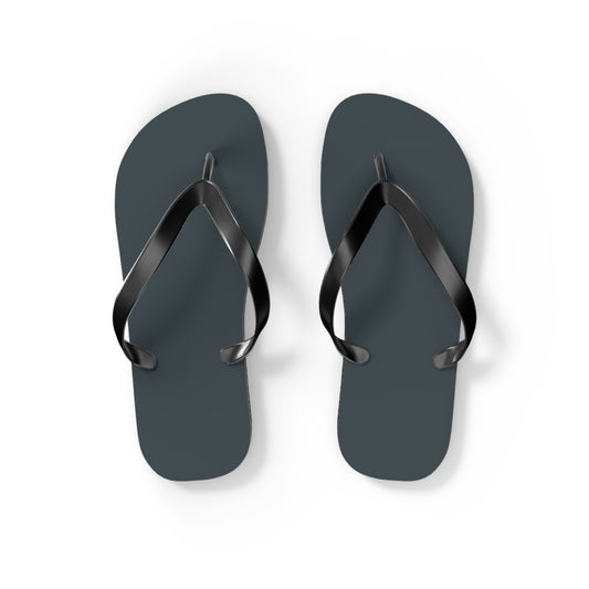 Dark Gray Summer Sandals, Beach Shoes, Vacation Flip Flops, Pool Slides