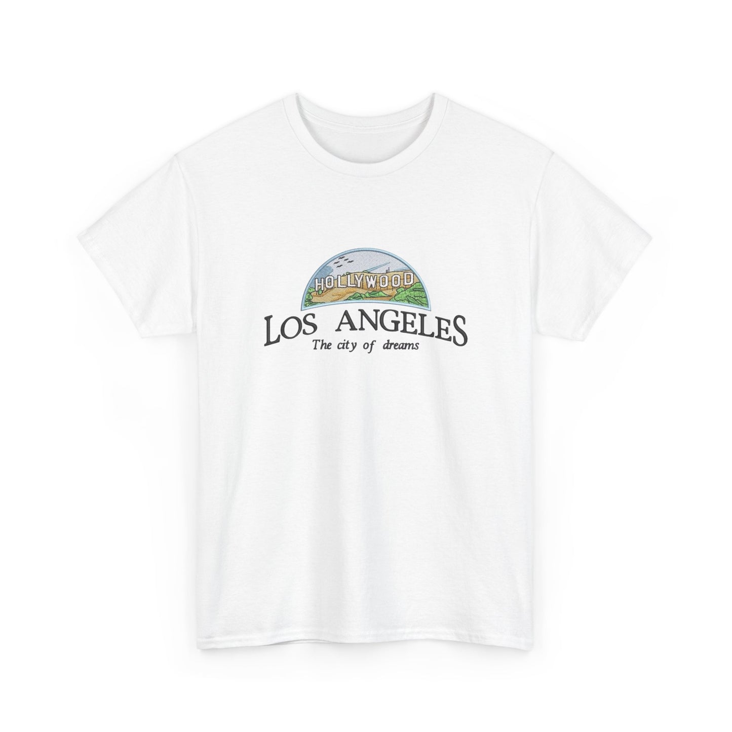 Los Angeles City Of Dreams Graphic T Shirt NEW Unisex Heavy Cotton Tee