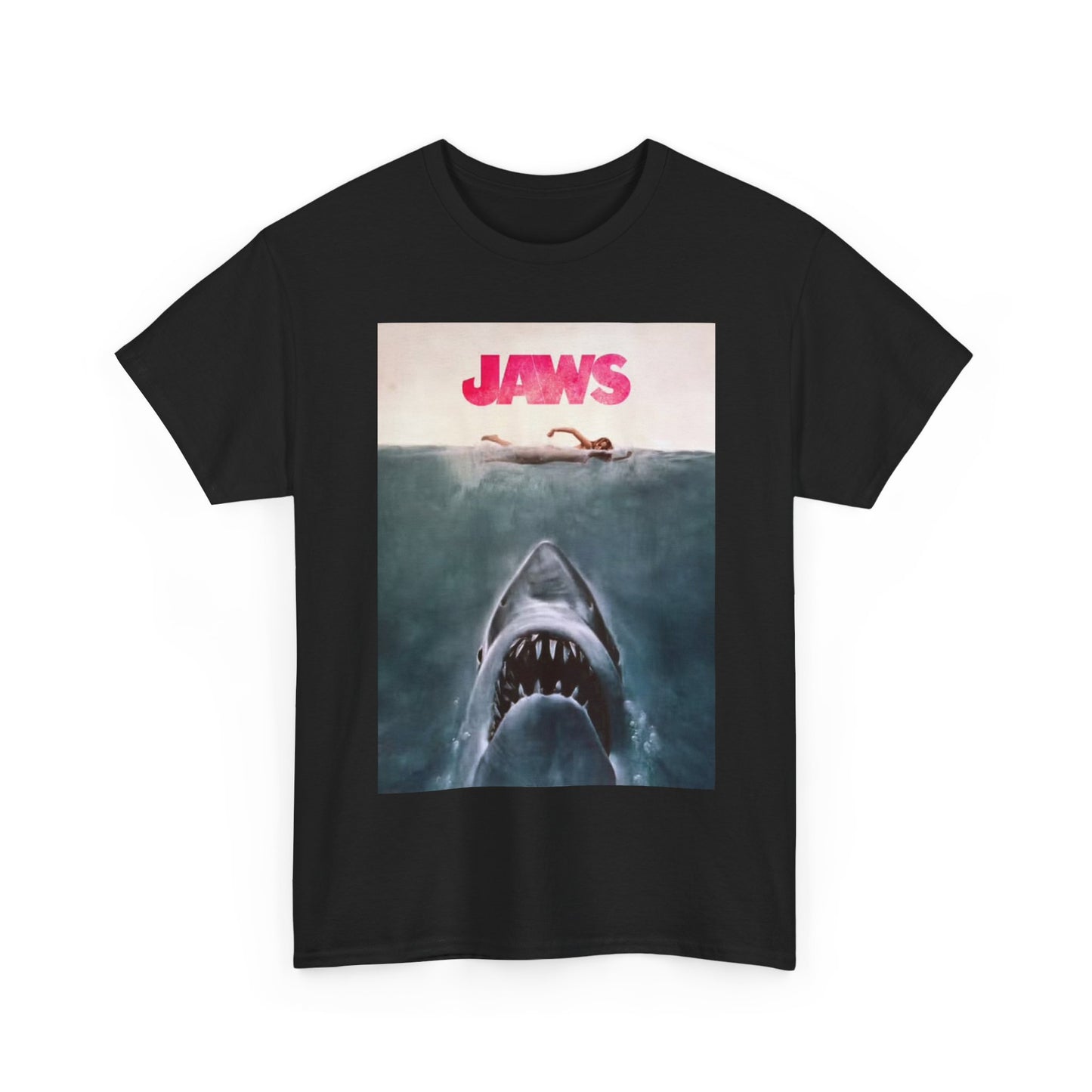 Jaws Tshirt Shark Vintage Movie New England Merch retro Unisex Heavy Cotton Tee