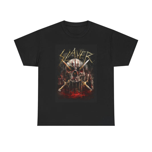 Slayer T-shirt graphic metal rock vintage rock nation Unisex Heavy Cotton Tee