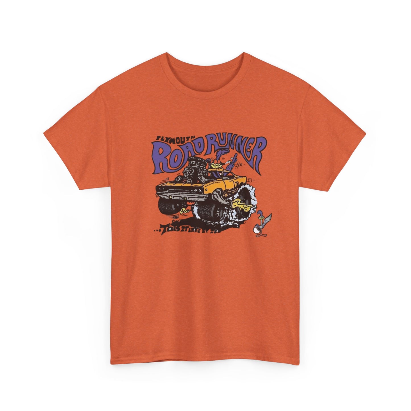 Vintage Roadrunner HEMI Muscle Graphic T Shirt NEW Unisex Heavy Cotton Tee