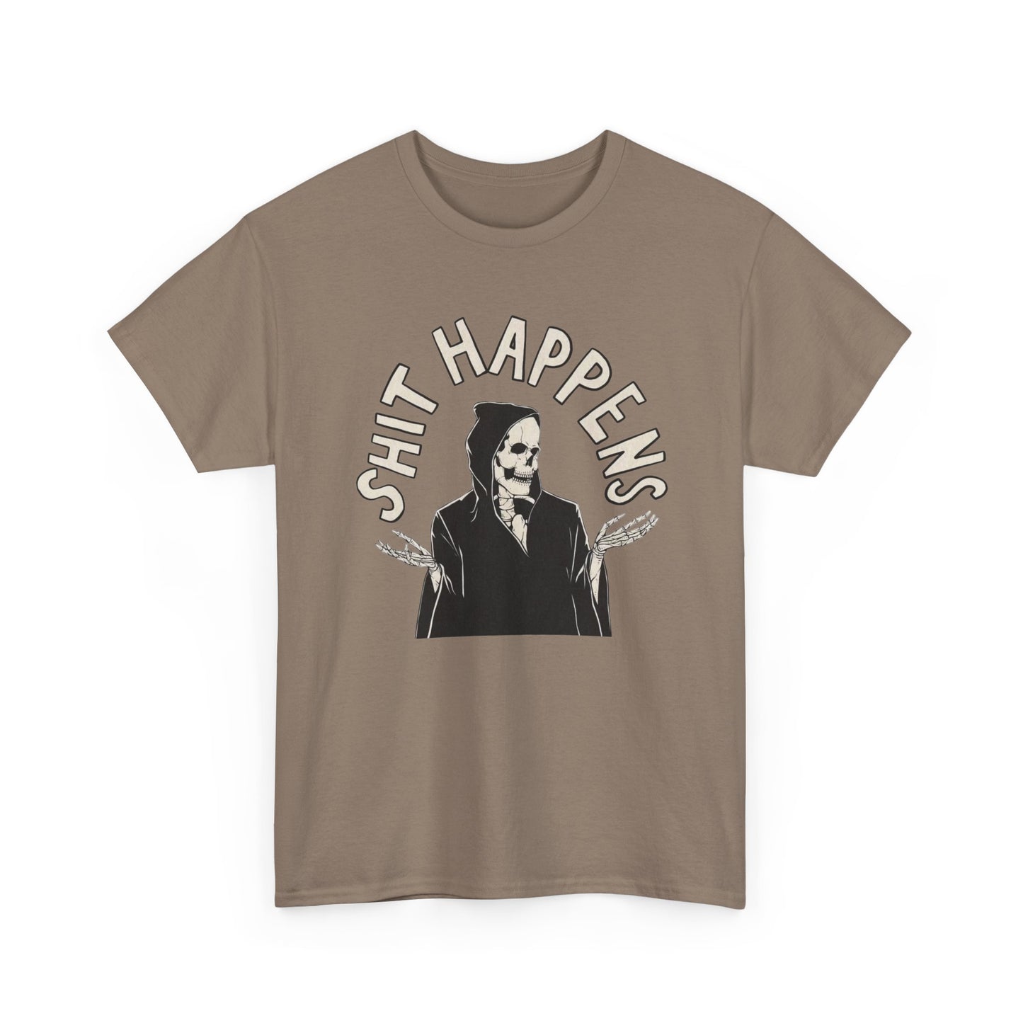 Things Happen Funny Graphic T Shirt NEW Unisex Heavy Cotton Tee