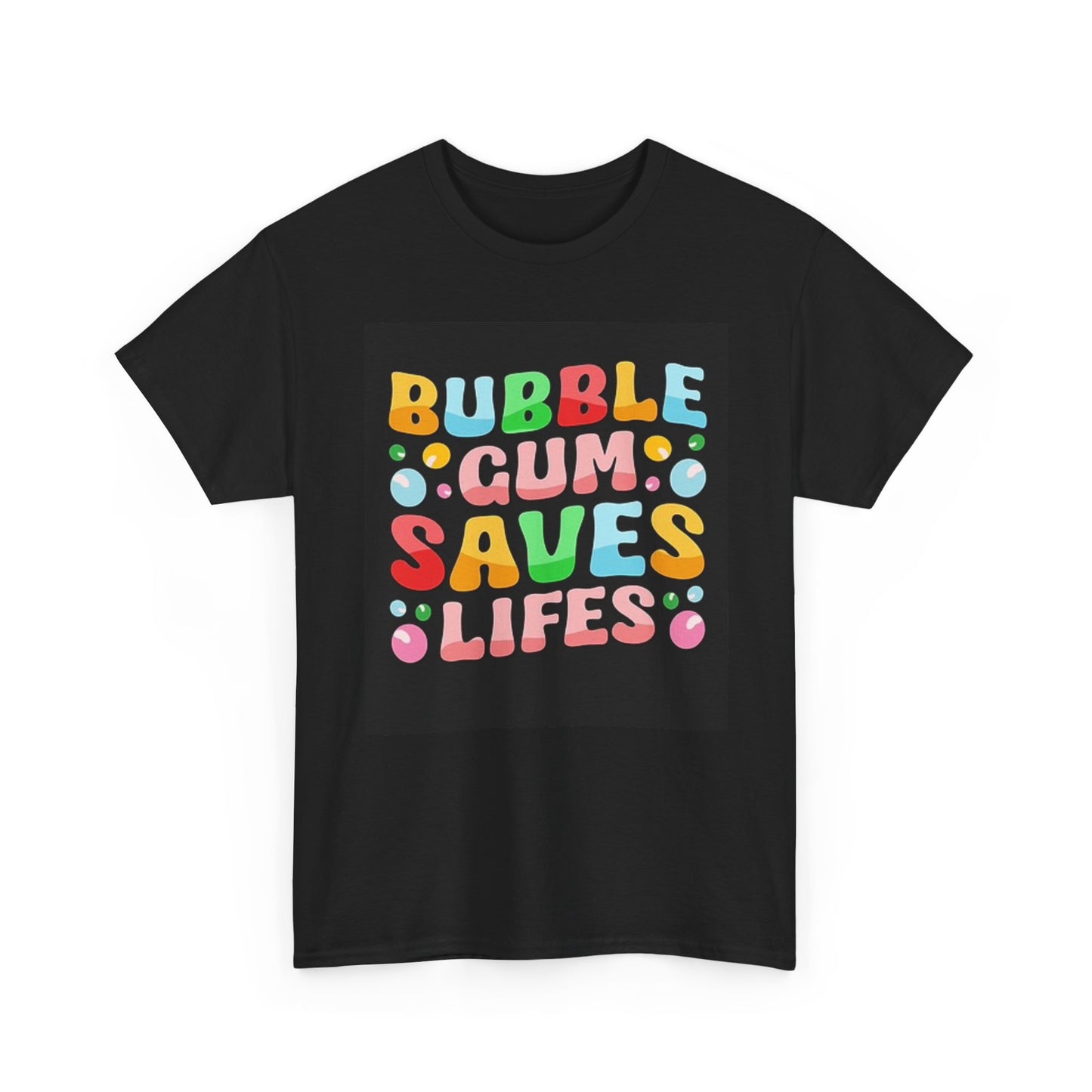 Bubble Gum Saves Lives Graphic T Shirt NEW Unisex Heavy Cotton Tee