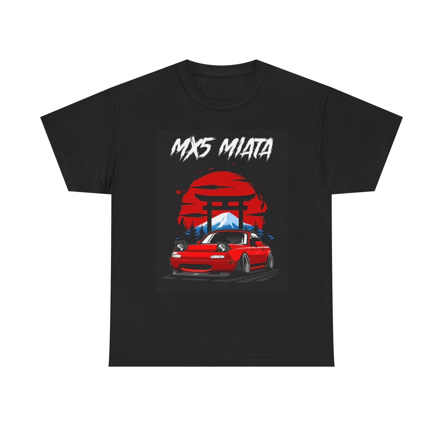 Mazda Miata Graphic T Shirt Retro Car Show JDM Unisex Heavy Cotton Tee