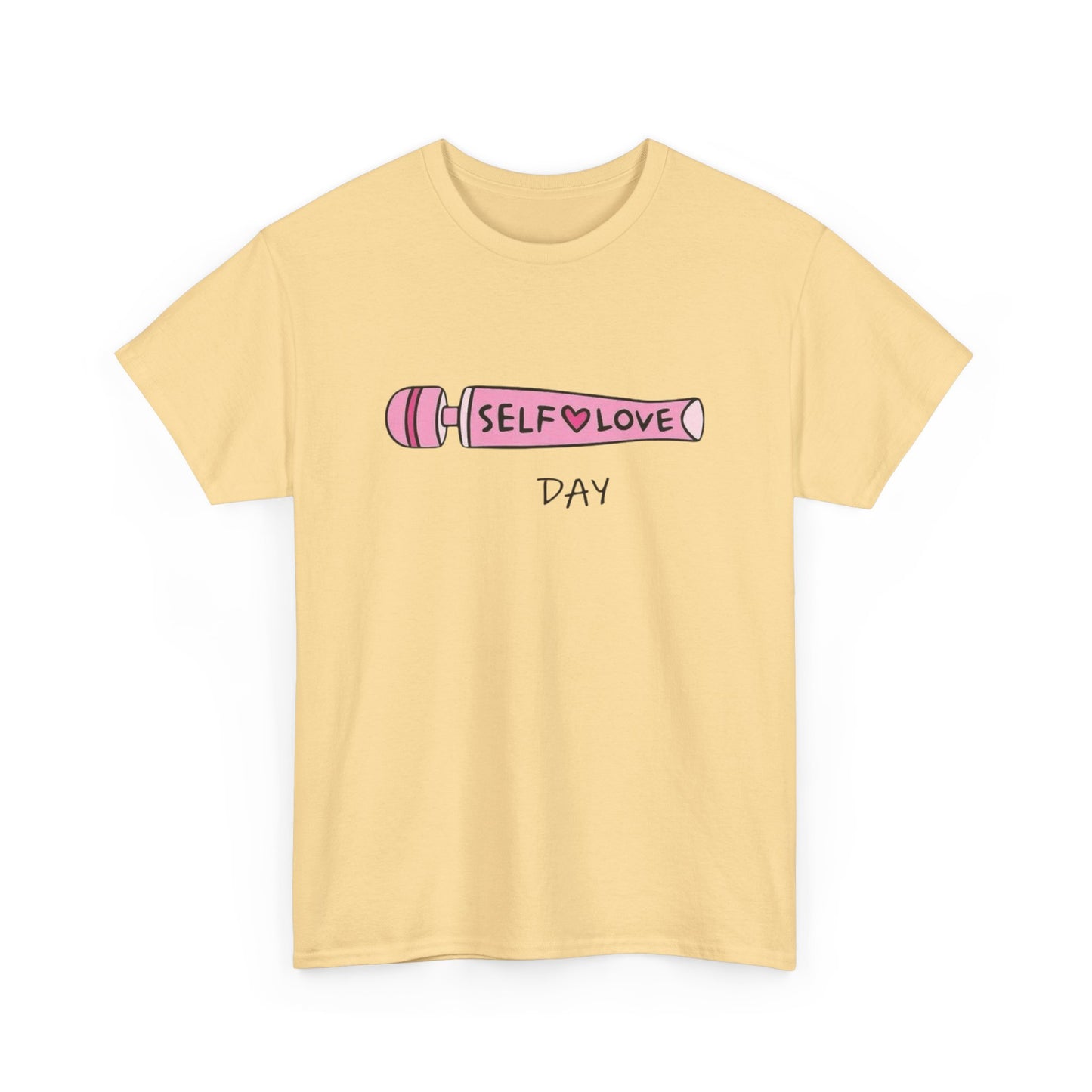Vibrator Self Love Day Funny Graphic T-Shirt Unisex Heavy Cotton Tee Gift