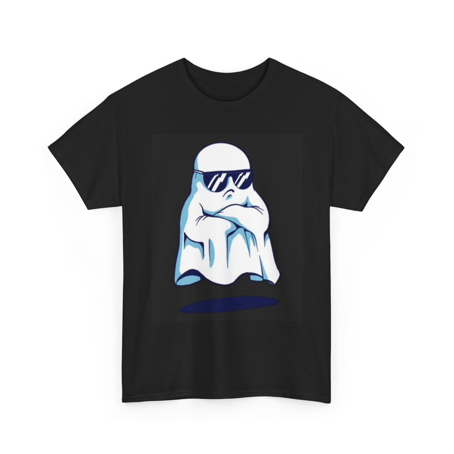 Angry Ghost Graphic T Shirt Funny Unisex Heavy Cotton Tee