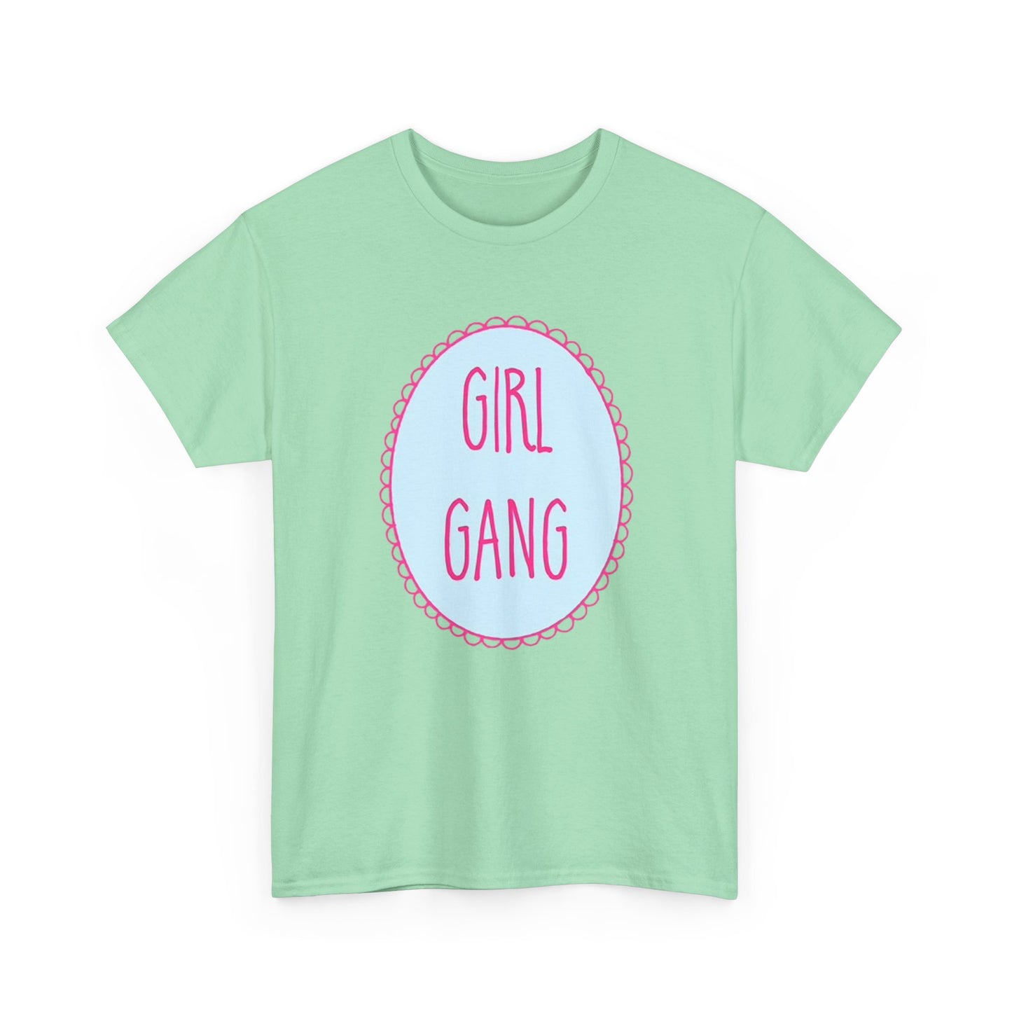Girl Gang T Shirt Baby Shower Reveal Graphic Unisex Heavy Cotton Tee
