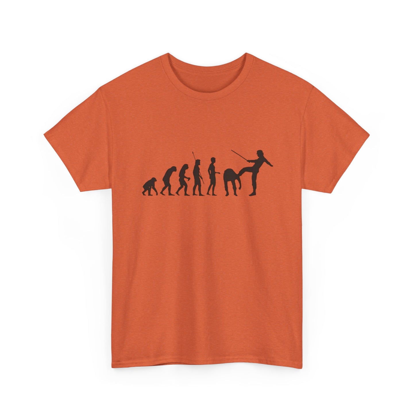 Funny Evolution Chart T-Shirt Unisex Heavy Cotton Tee Gift New