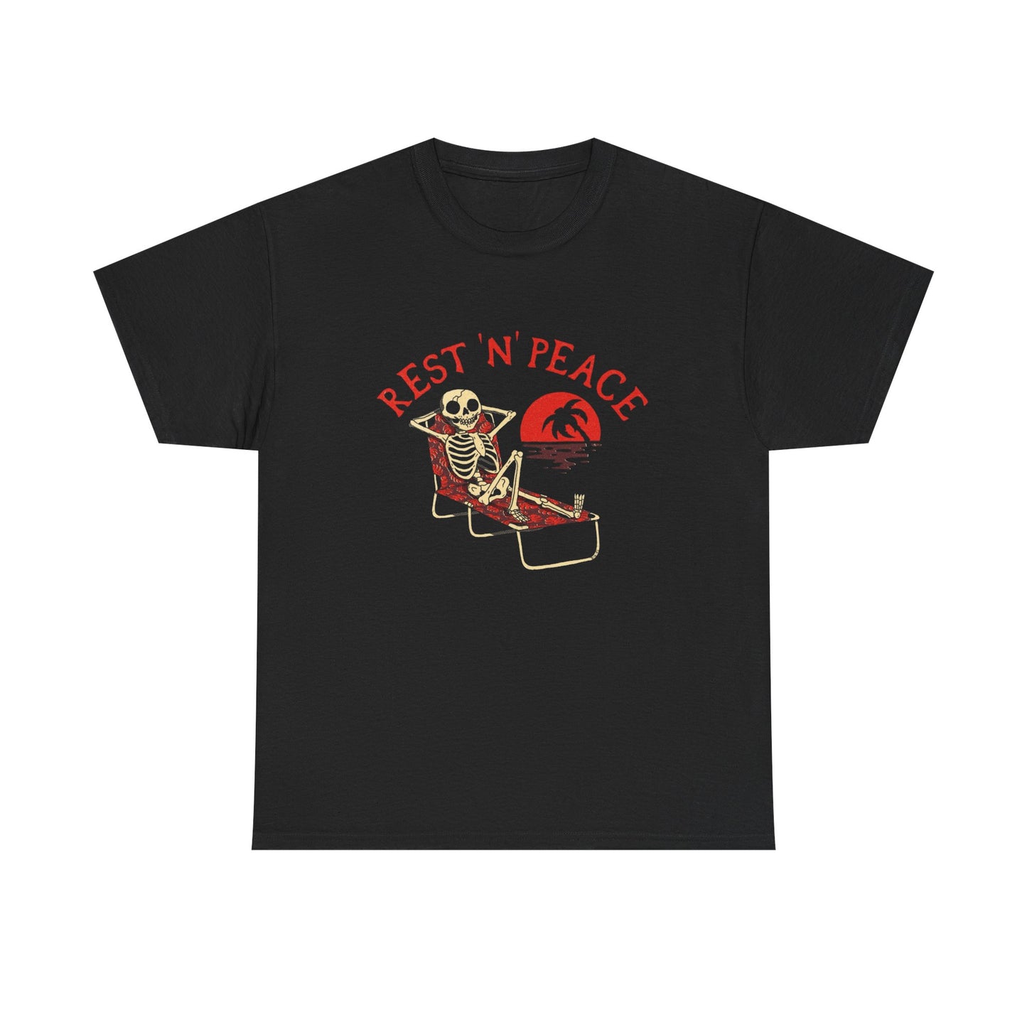 Rest In Peace Chilling Graphic T Shirt NEW Adult Unisex Heavy Cotton Tee