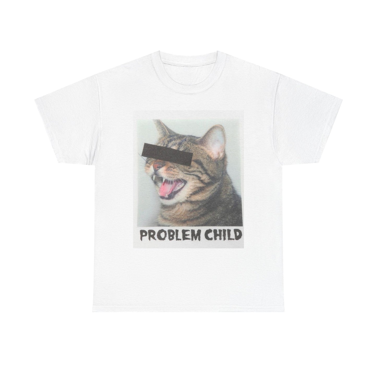 Problem Child Funny Cat Graphic T Shirt Unisex Heavy Cotton Tee BRAND NEW