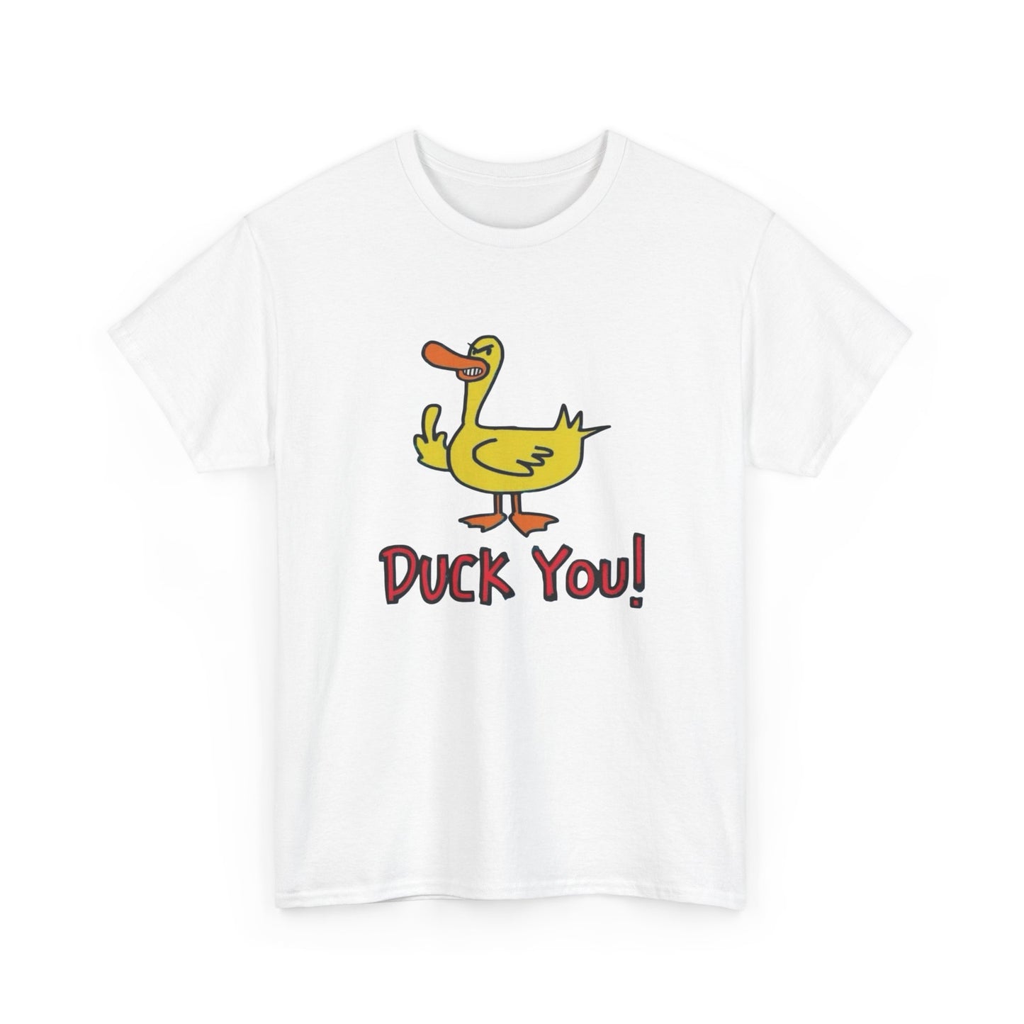 Duck You Funny Graphic T Shirt Unisex Heavy Cotton Tee Gift New