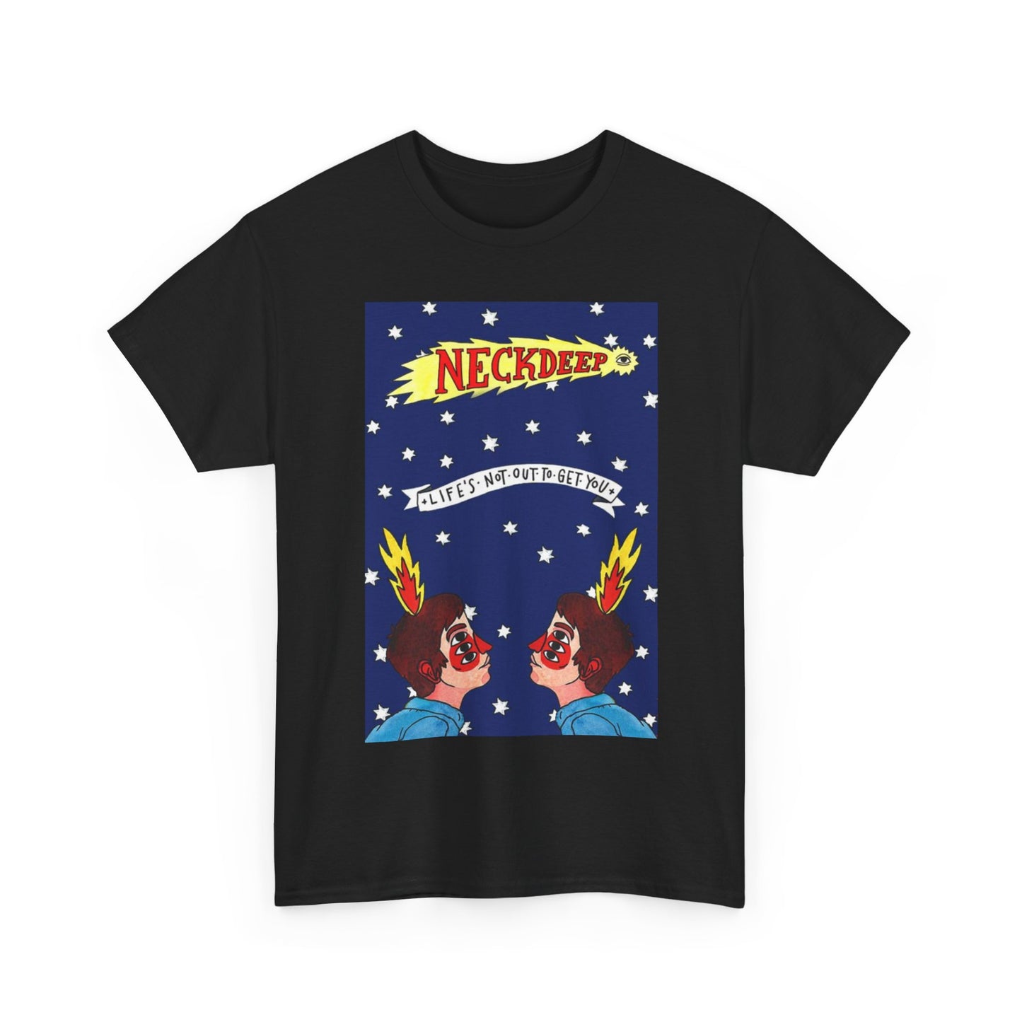 Neck deep T-shirt vintage art graphic retro punk Unisex Heavy Cotton Tee