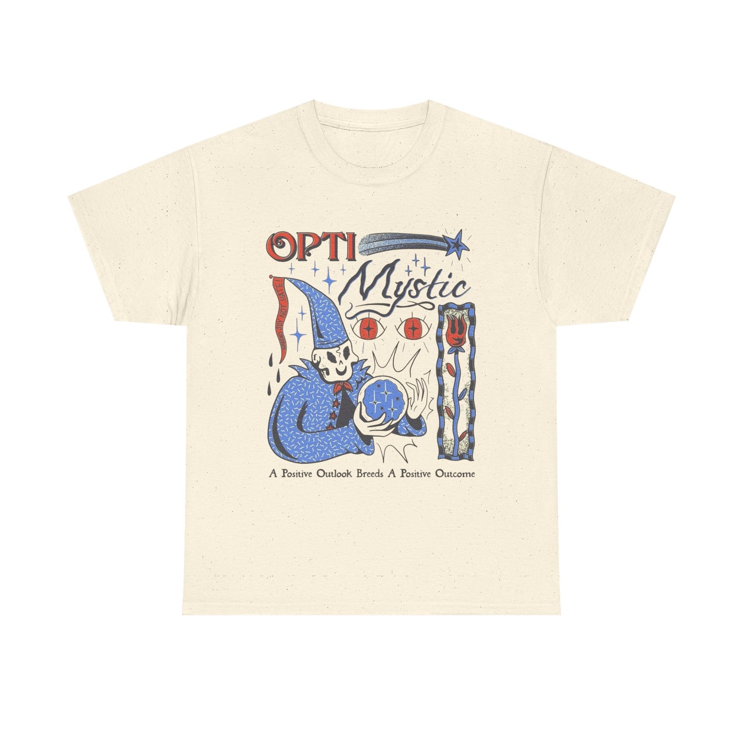 Opti Mystic Wizard Graphic T Shirt New Adult Unisex Heavy Cotton Tee