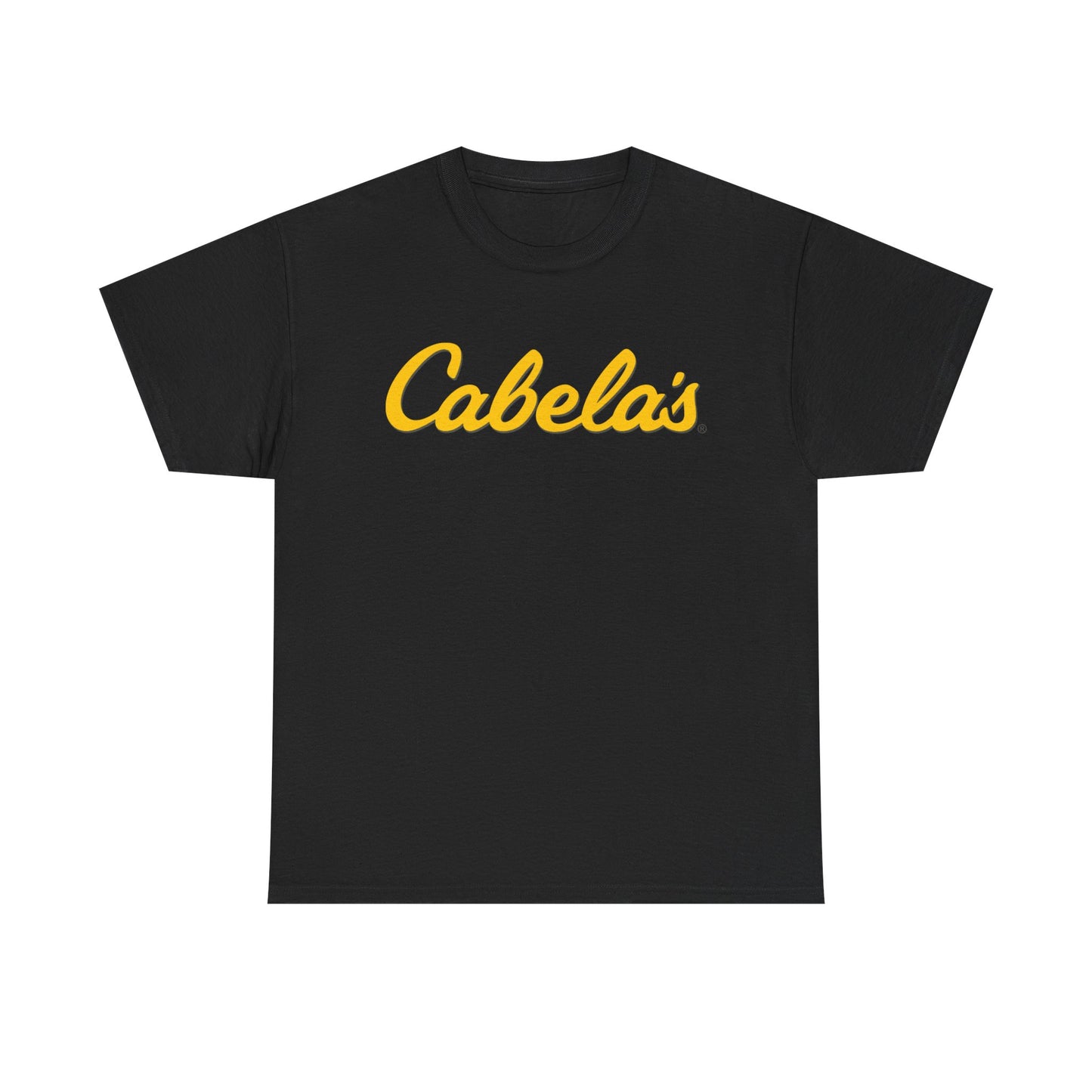 Cabelas Graphic T Shirt Outdoors Fishing Gear Unisex Heavy Cotton Tee