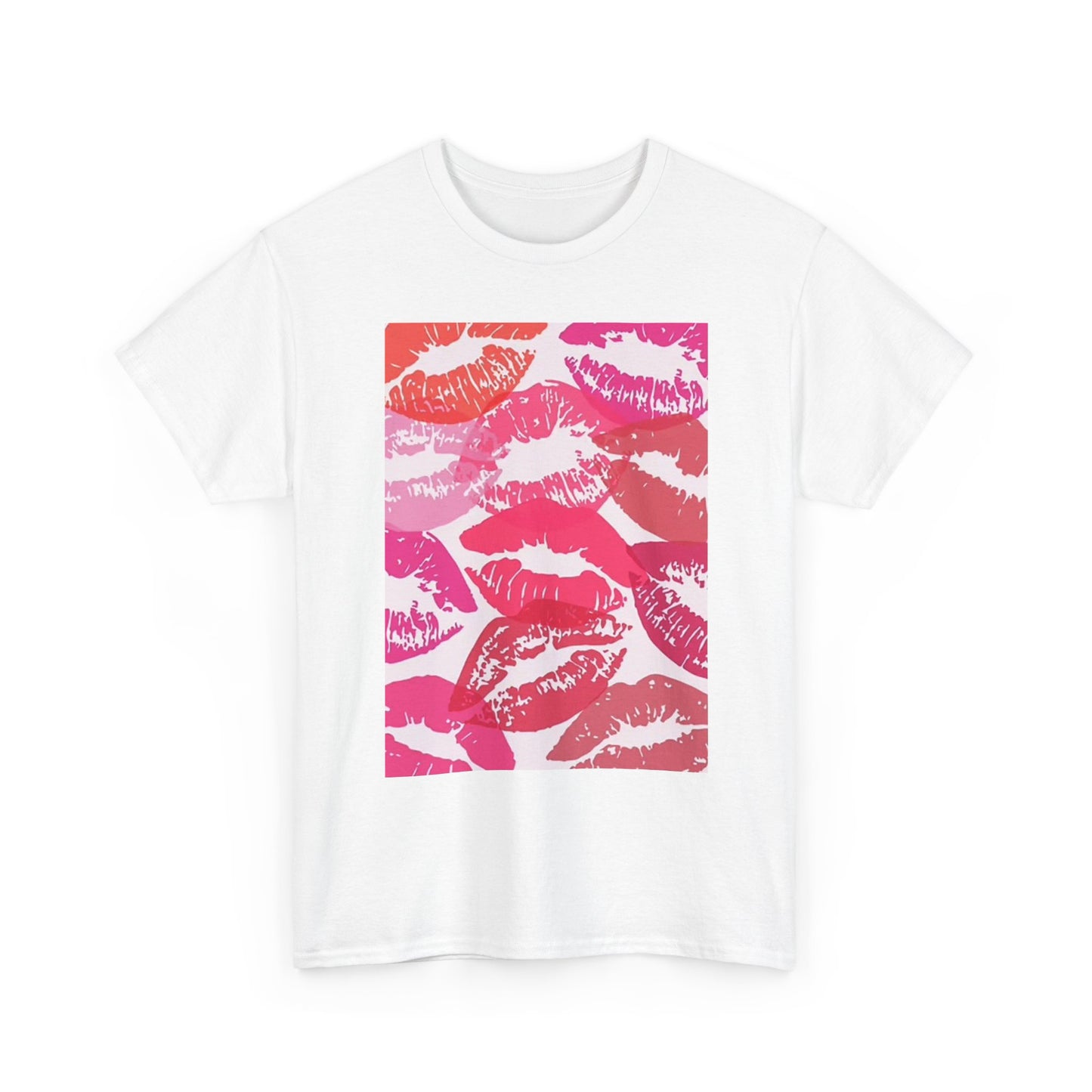 Kisses Graphic T Shirt Makeup Cosmetics Gift Unisex Heavy Cotton Tee