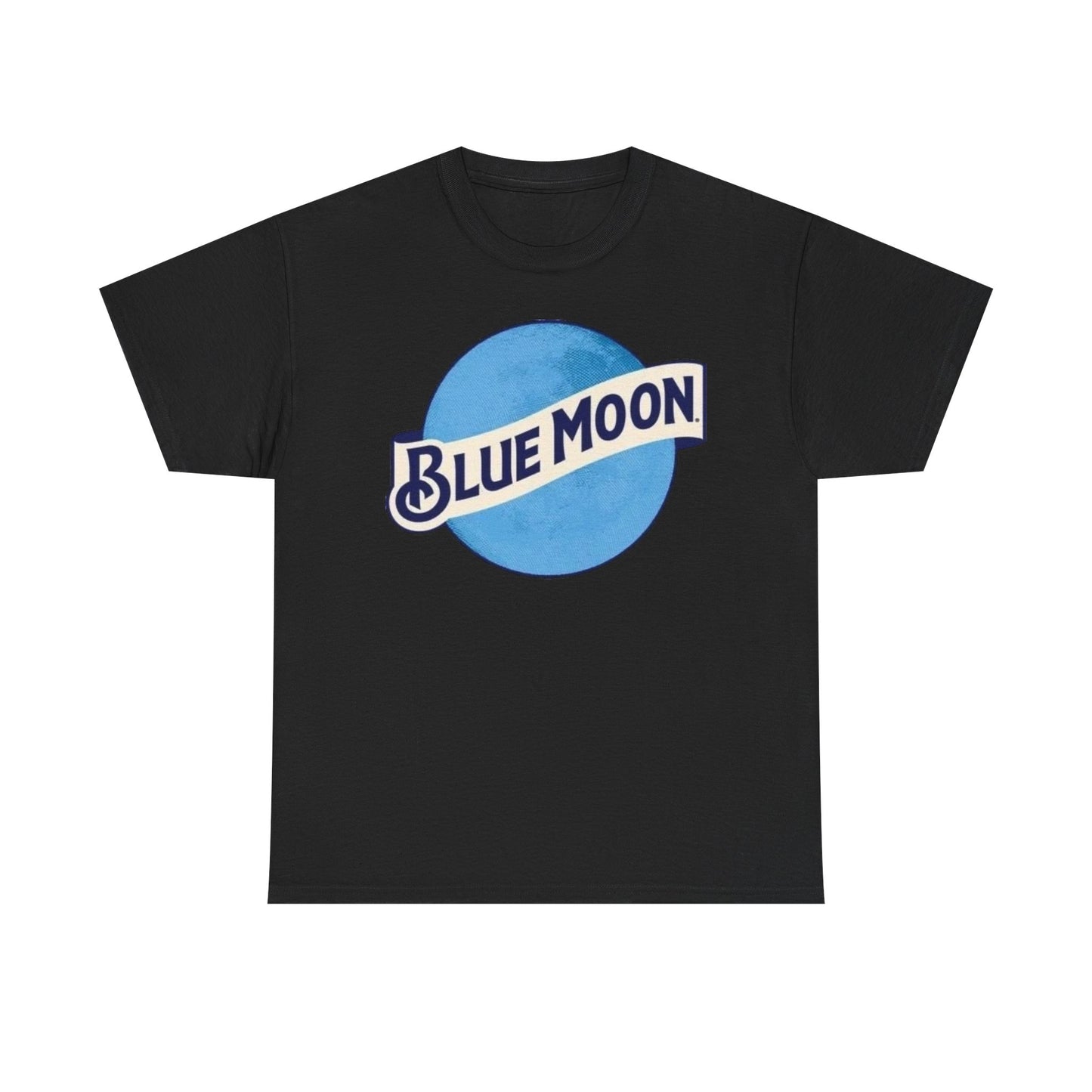 Blue Moon Vintage Beer Graphic T Shirt Men's Heavy Cotton Tee