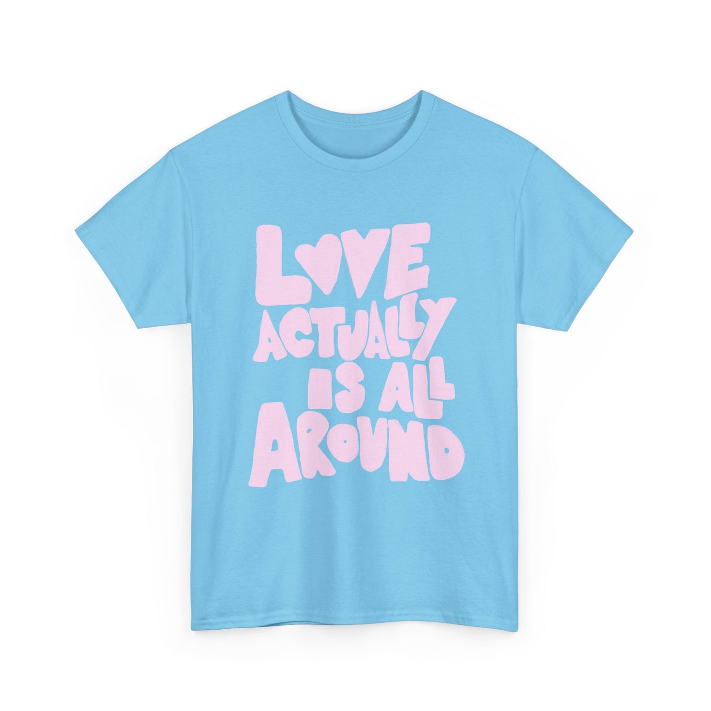 Love Is All Around Retro Graphic T Shirt Unisex Cotton Tee - New Gift - Tee