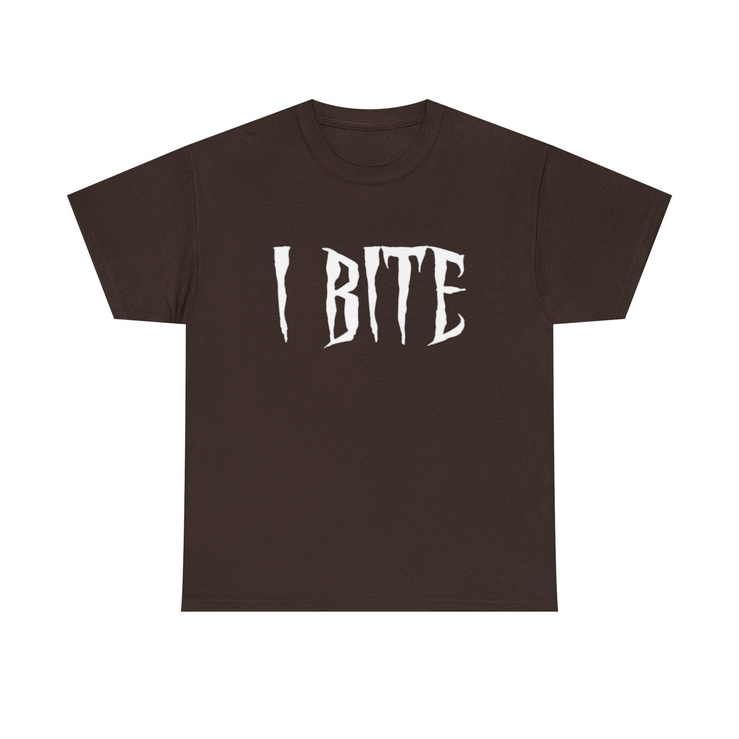 I Bite Shirt Funny Joke Graphic Vampire Dad Humor Unisex Heavy Cotton Tee