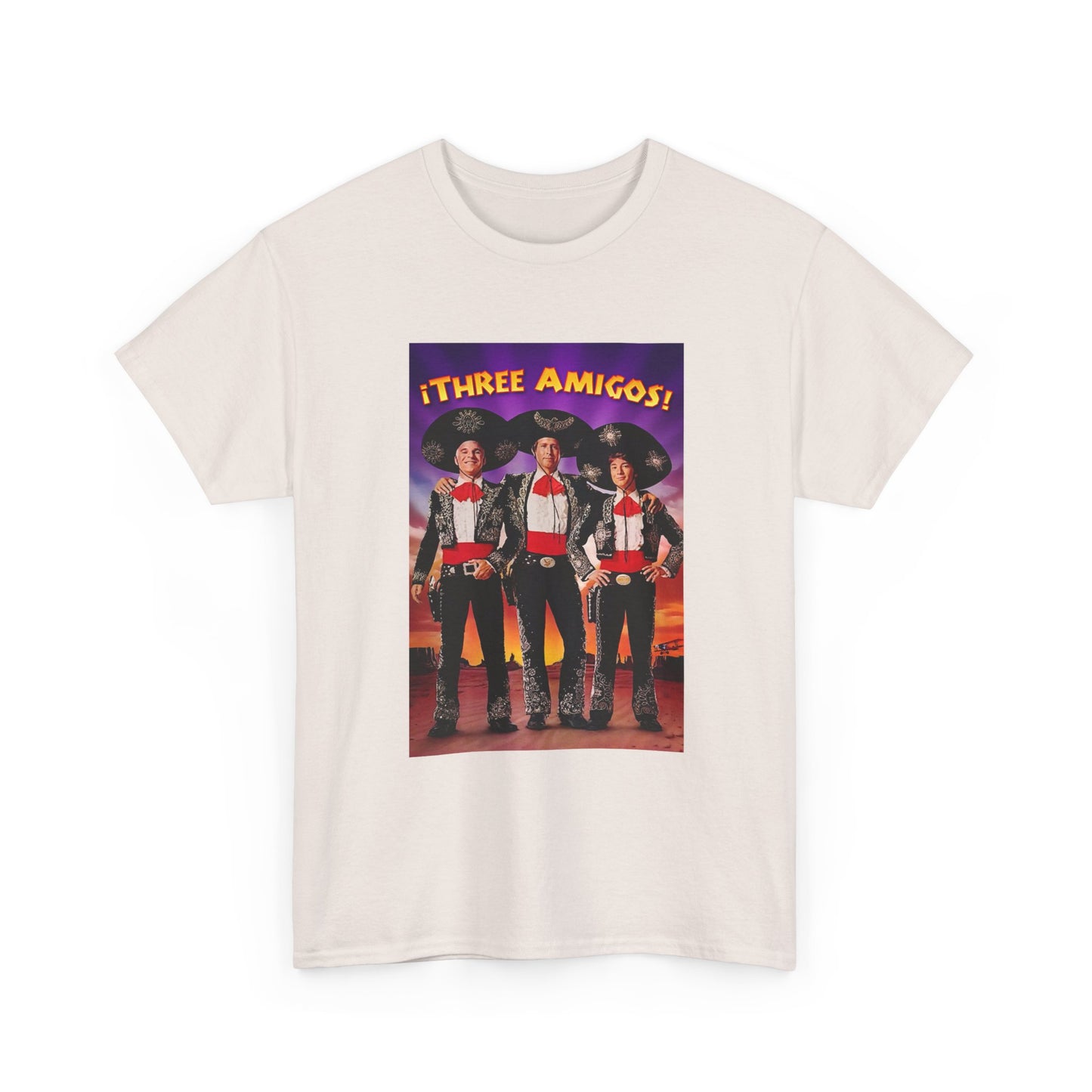 Three Amigos Tshirt Steve Martin Graphic Vintage Comedy Unisex Heavy Cotton Tee