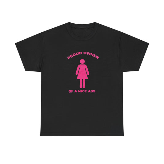 Proud Owner Of A Nice Ass Funny Graphic T-Shirt Unisex Heavy Cotton Tee