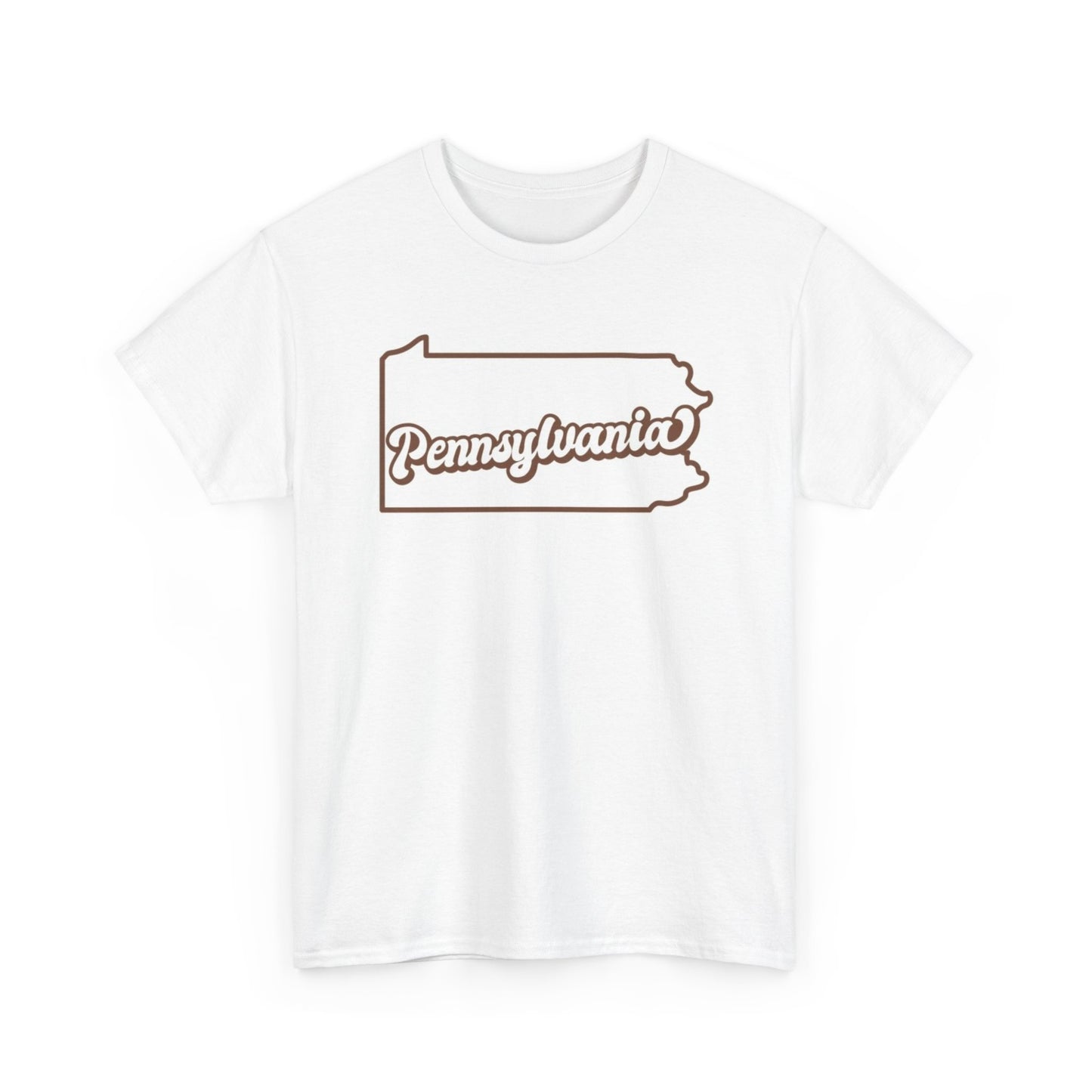 Pennsylvania Outline State Logo BRAND NEW Apparel T Shirt Unisex Unisex Cotton