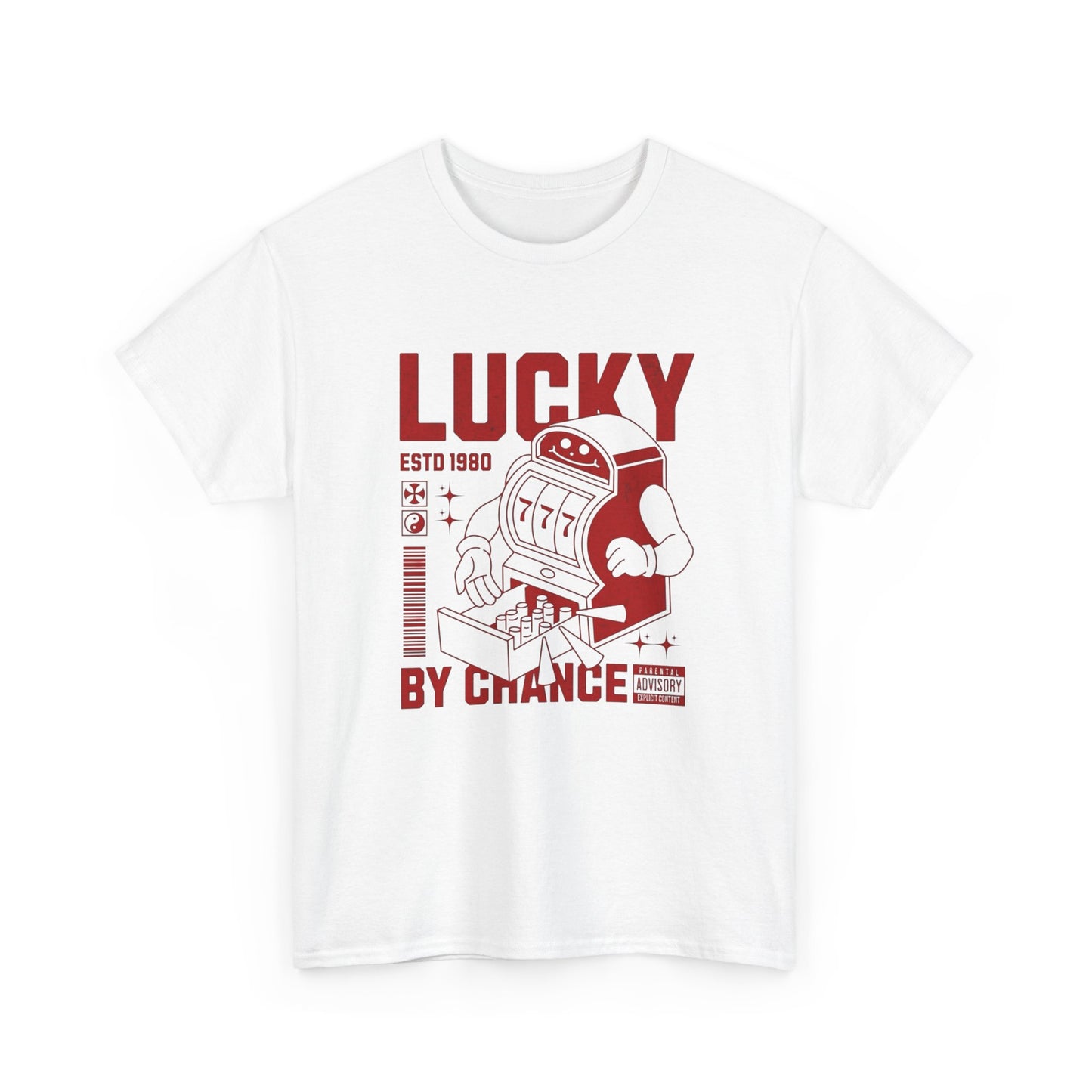 Lucky By Chance Graphic T Shirt Unisex Heavy Cotton Tee